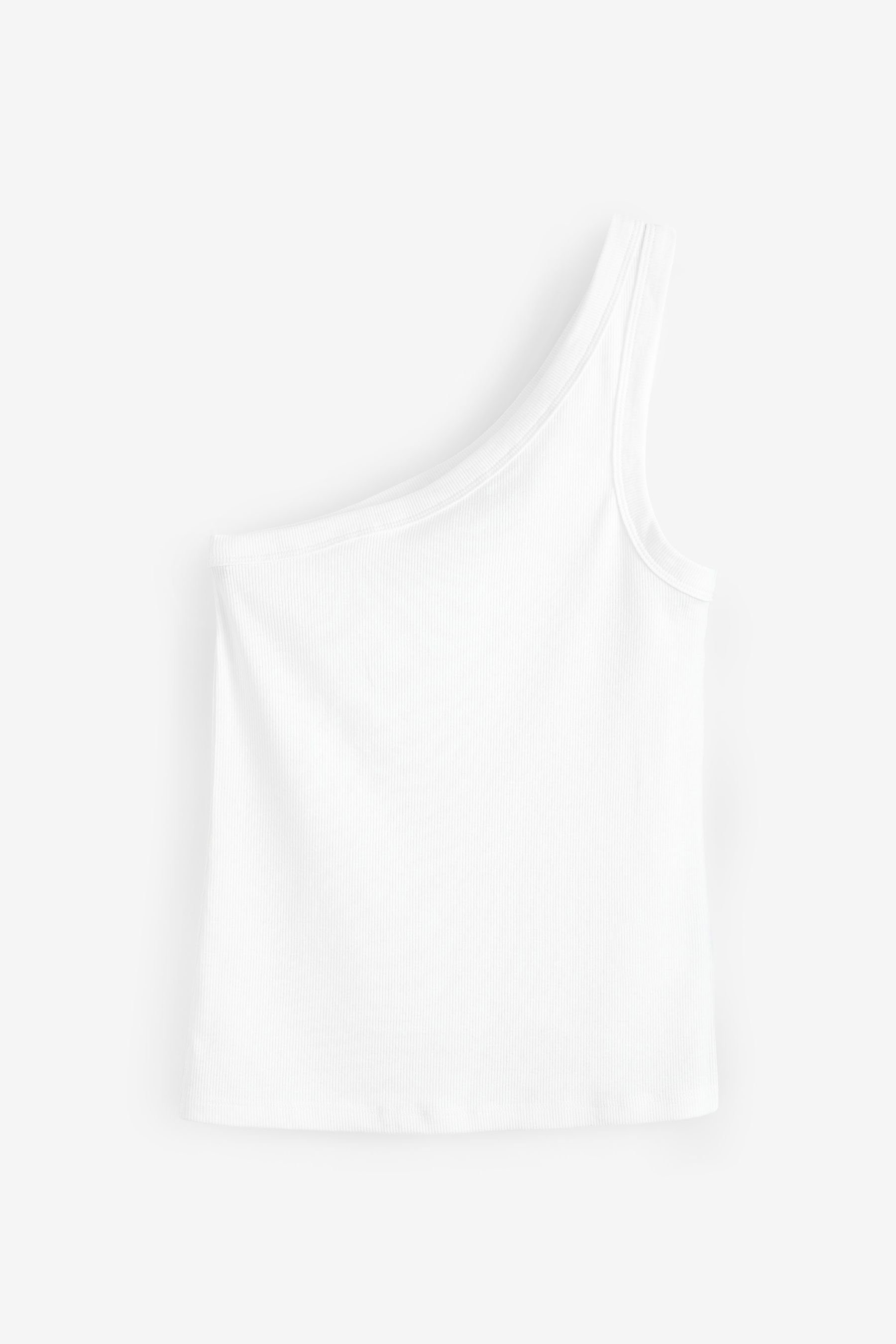 Next Trägertop Geripptes One-Shoulder-Top (1-tlg) günstig online kaufen