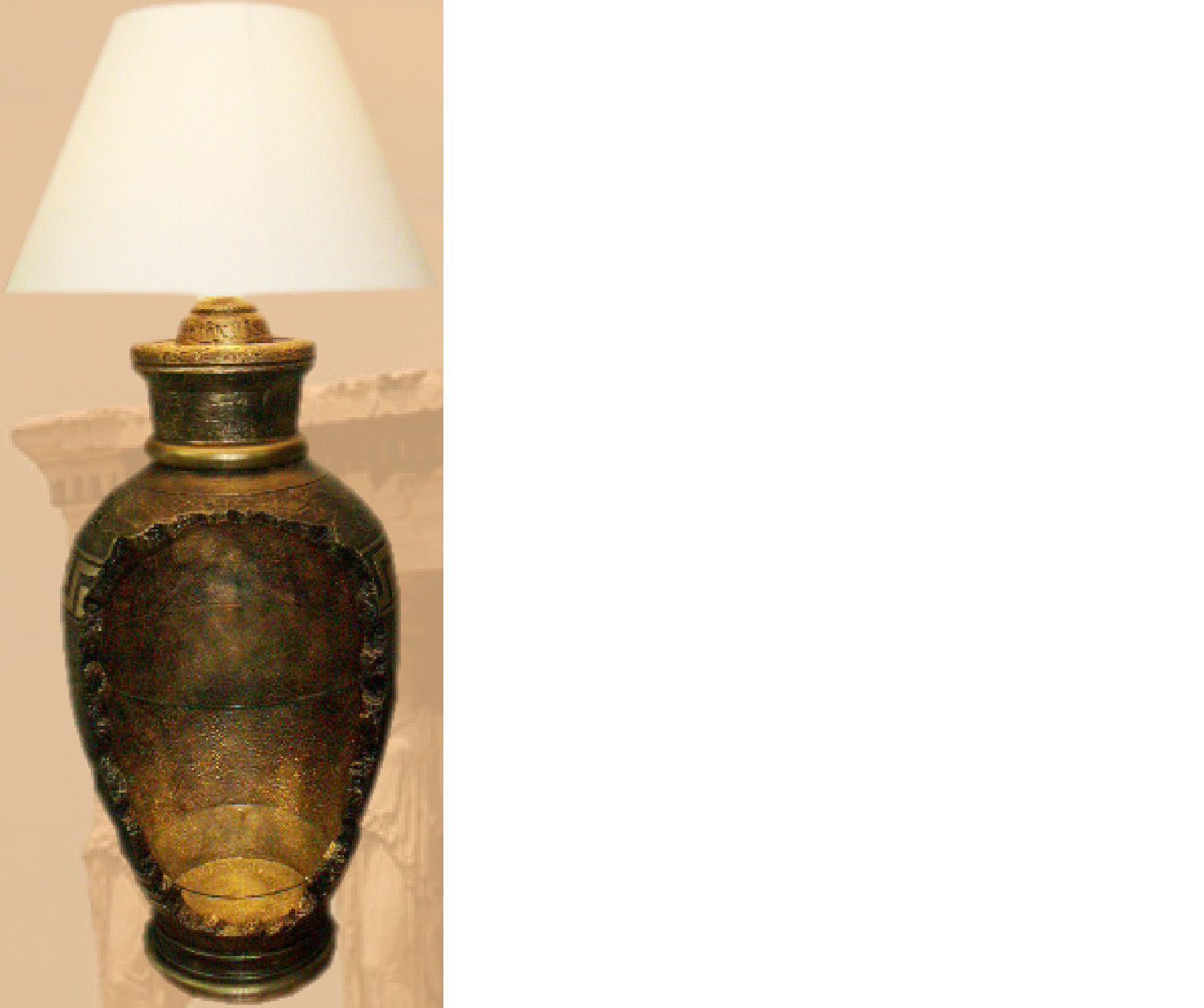 JVmoebel Skulptur Stehlampe Stehleuchte Leuchte Vase Designer Antik Stand Leuchten