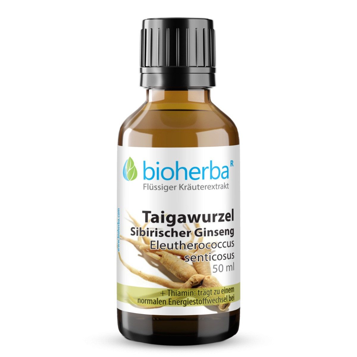 BIOHERBA R Taigawurzel Sibirischer Ginseng Tropfen Tinktur 50 ml Nahrungsergänzungsmittel