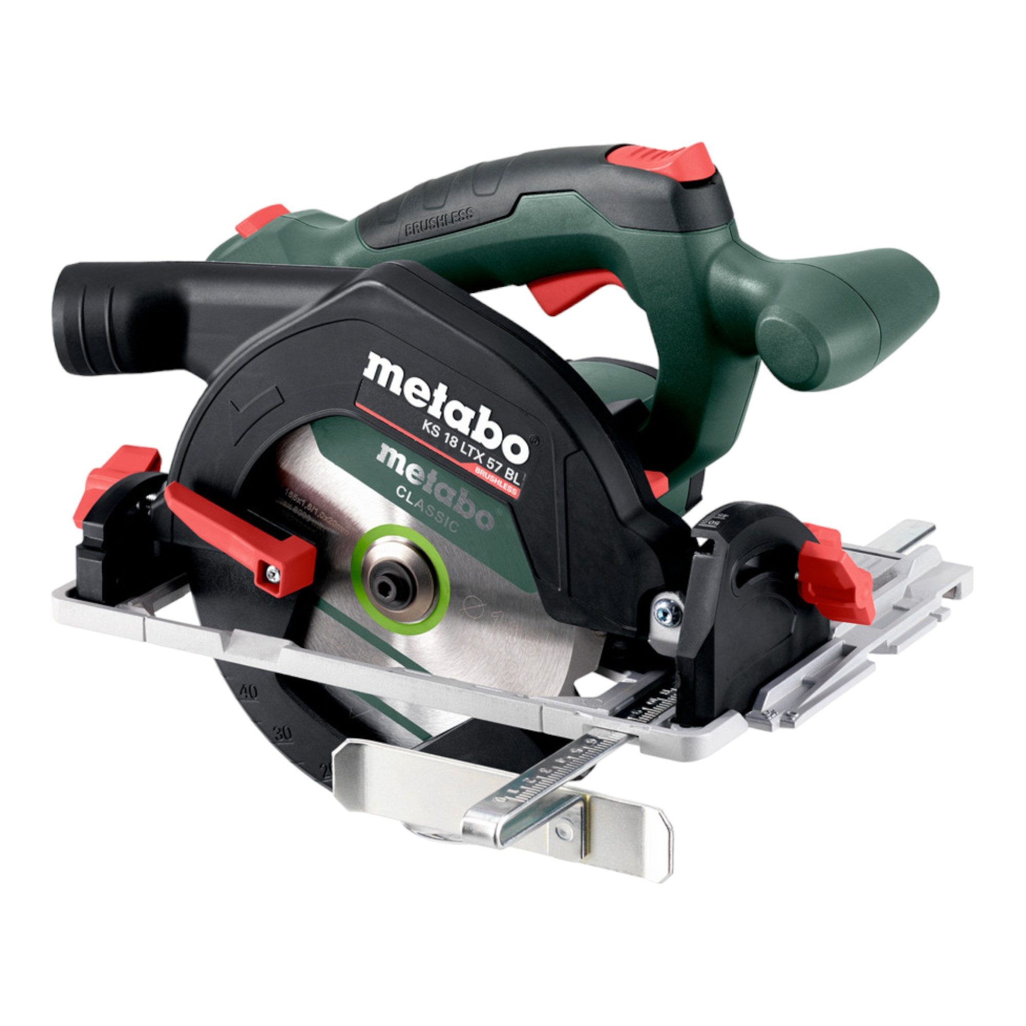 metabo Akku-Handkreissäge KS 18 LTX 57 BL Akku Handkreissäge 18 V 57 mm (611857810) + 2x LiHD