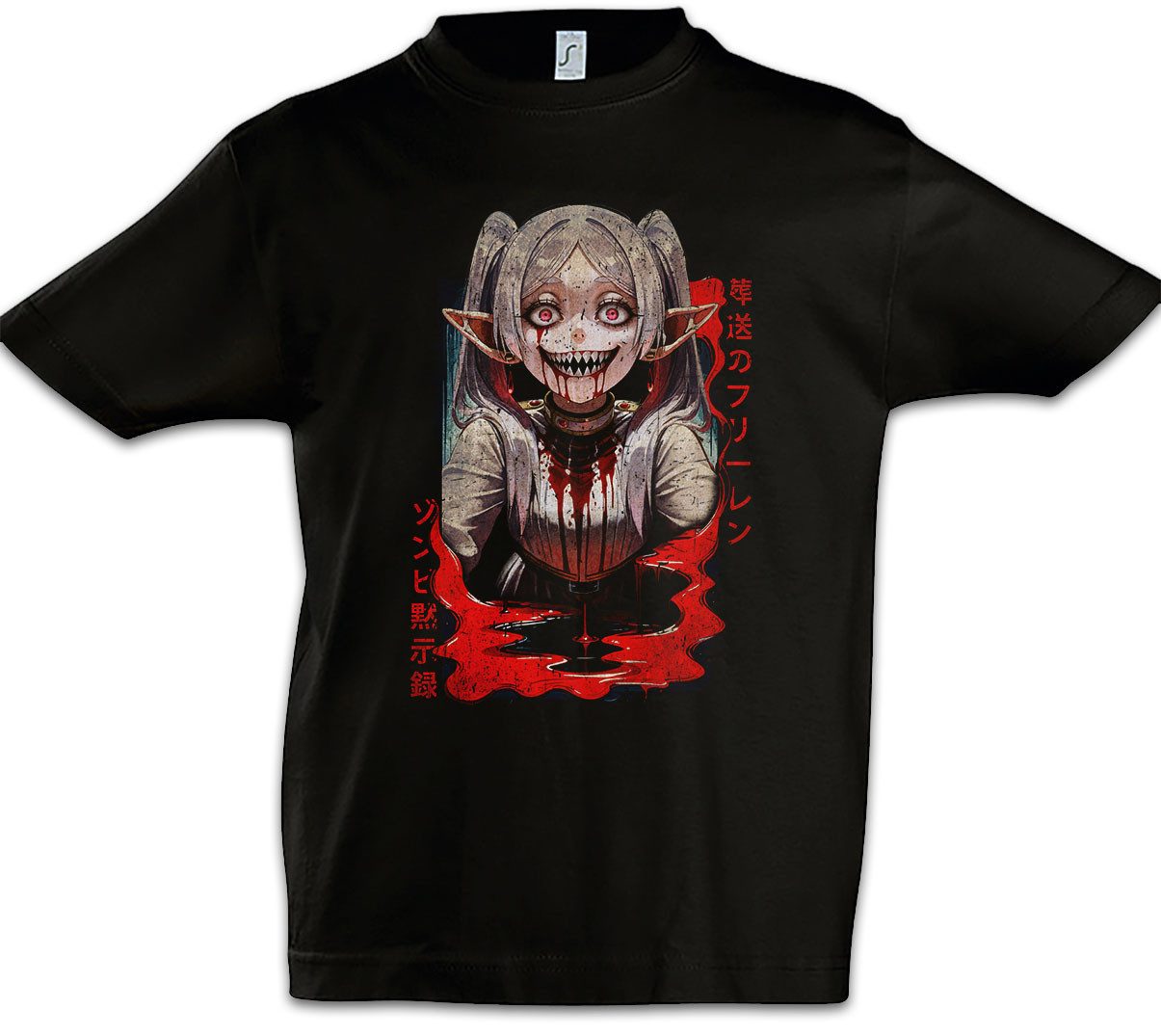 Print-Shirt Horror Sou Sou Kinder T-Shirt Anime Heiter Himmel Frieren Mage Eisen