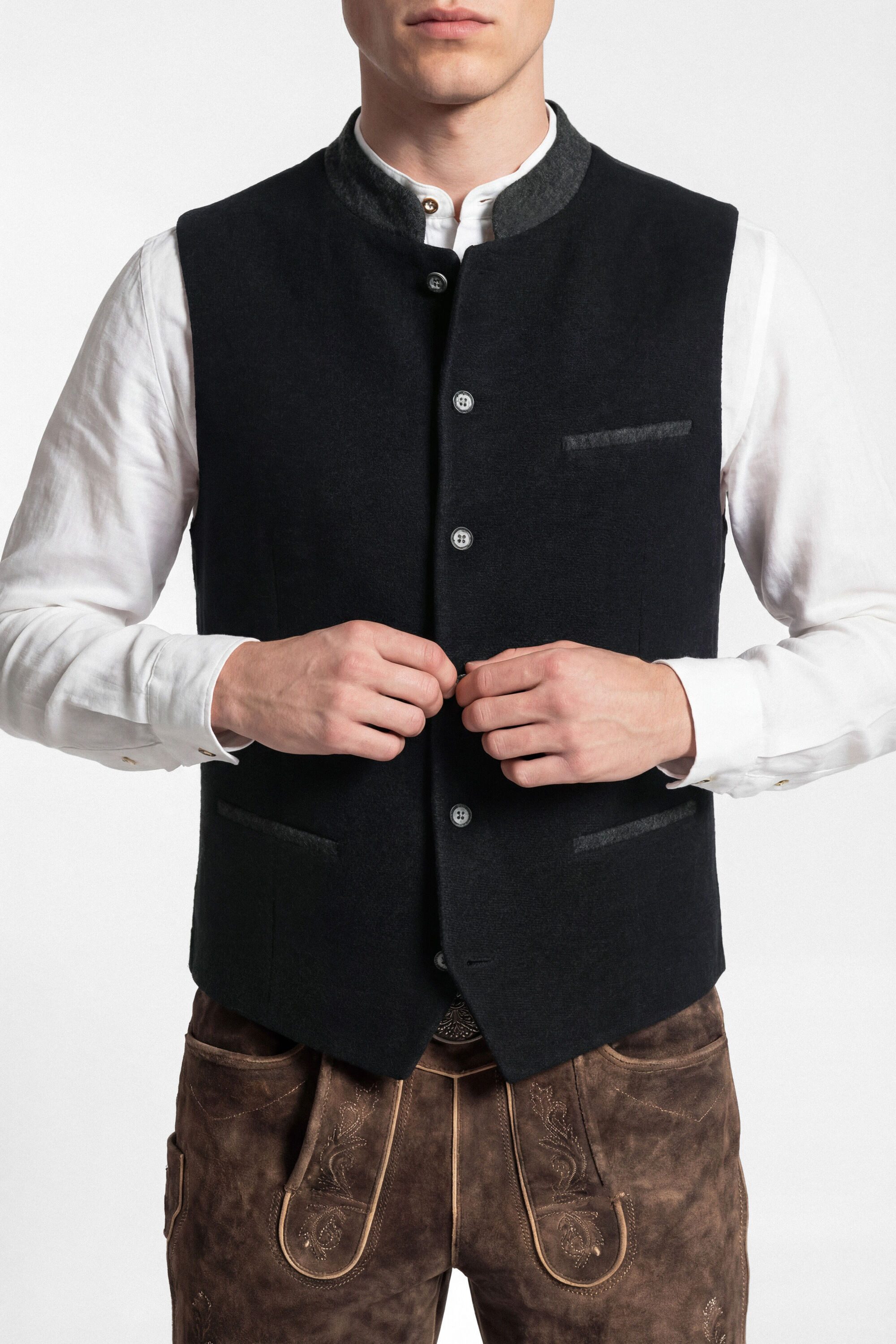 KaiserLich Trachtenweste 5446 in Woll-Optik