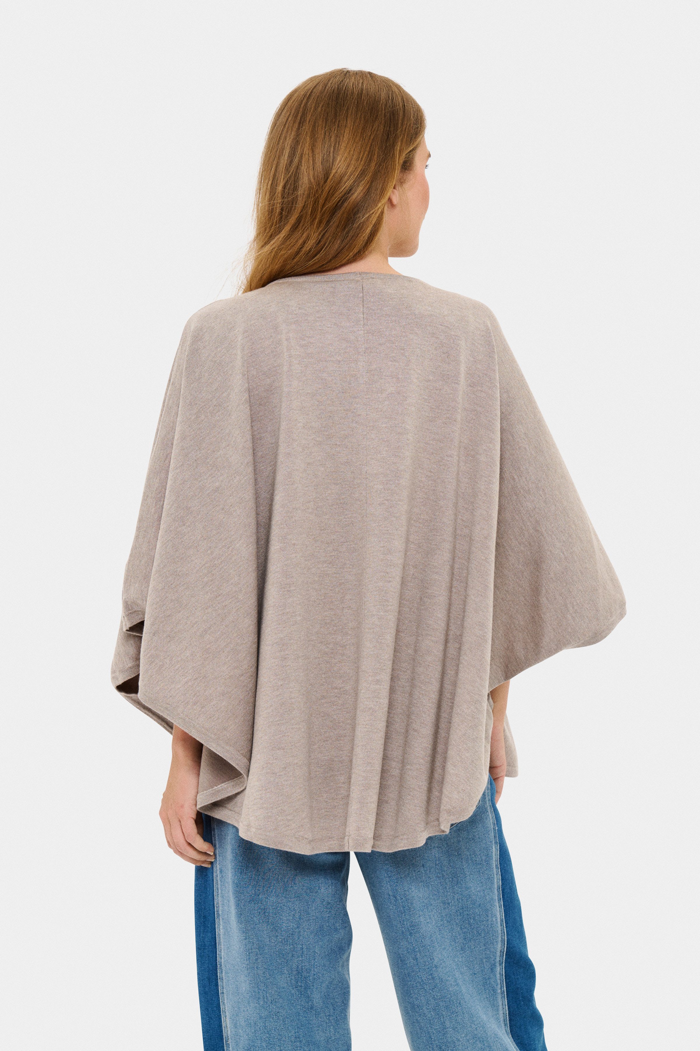 Saint Tropez Strickponcho BilliSZ Poncho Loose fit, Viskosemischung