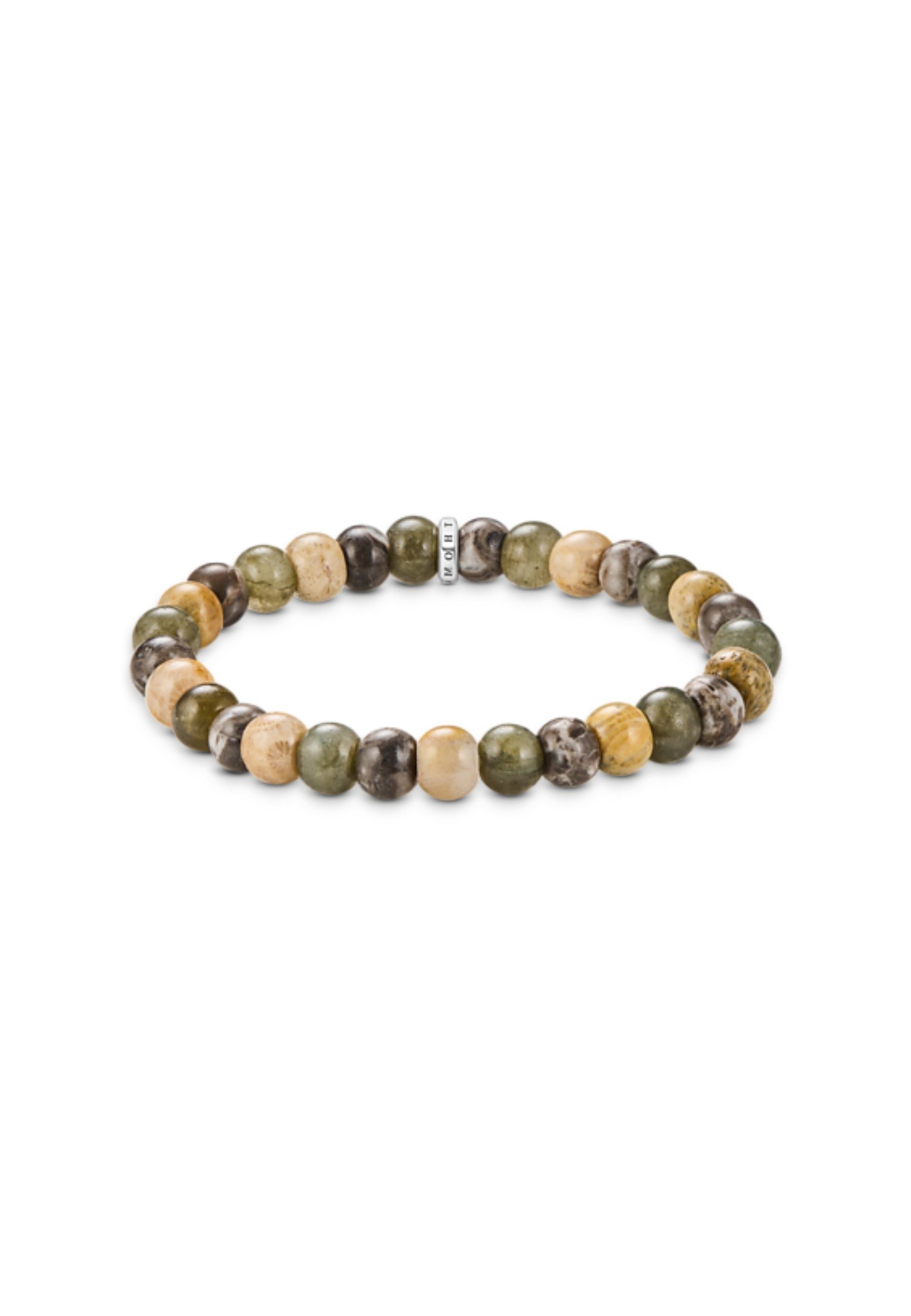 THOMAS SABO Armband Armband mit Labradorit und Krokodil-Jaspis-Perlen (9 mm) (Set)