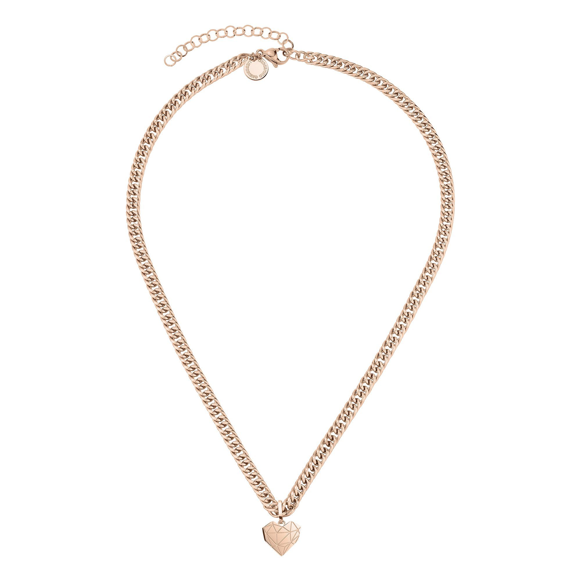 Liebeskind Berlin Kette mit Anhänger Broken Heart Chunky Edelstahl – Bild 2 von 4