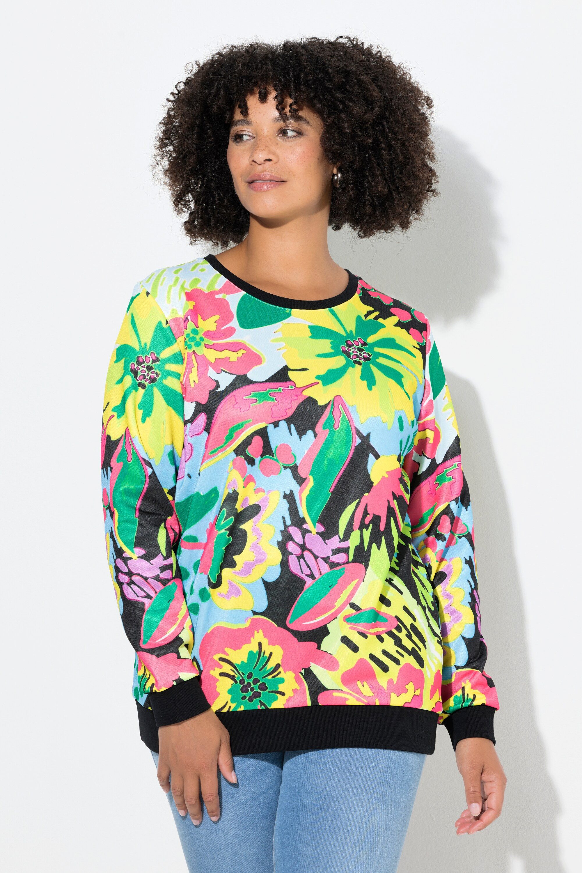Angel of Style Sweatshirt Sweatshirt Blumenmuster
