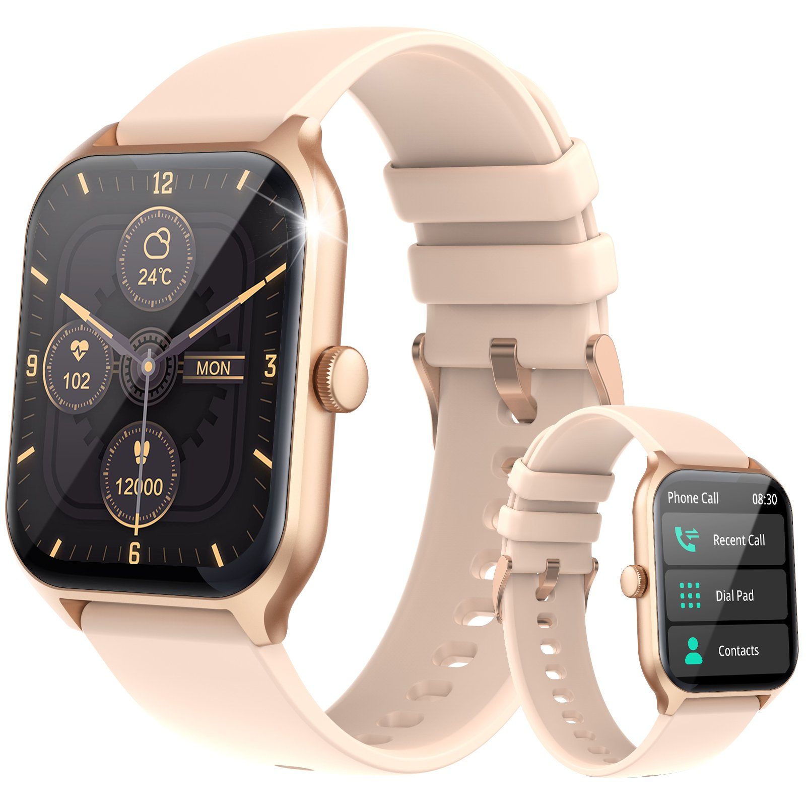Esriptoyz Smartwatch für Damen Herren, 1,95 Zoll Touchscreen Smart Watch  mit Bluetooth Anrufe, Wasserdicht Fitnessuhr mit Herzfrequenzmonitor  Schlafmonitor Schrittzähler, Sportuhr für iOS Android: :  Elektronik & Foto
