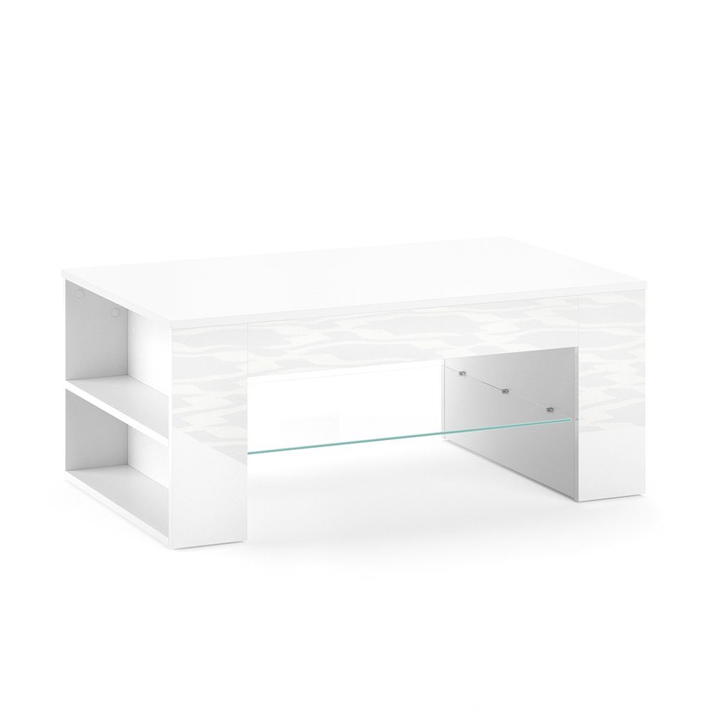 Vicco Couchtisch Stelios, Weiß Hochglanz, 100 günstig online kaufen