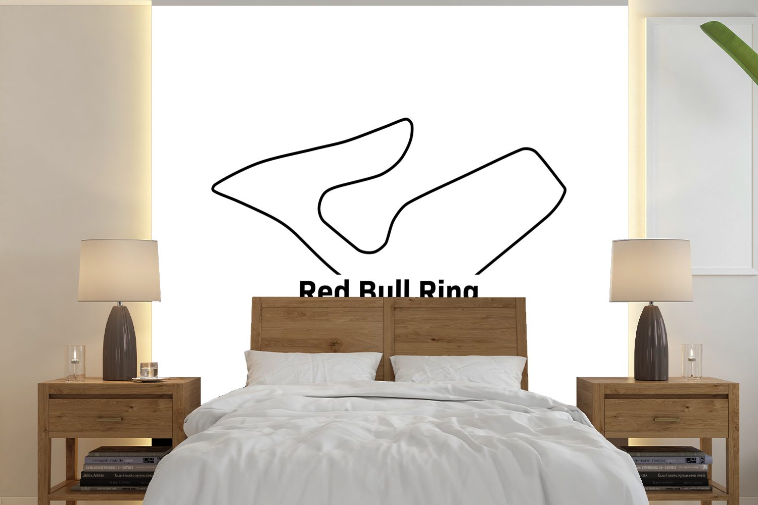 MuchoWow Fototapete Red Bull Ring - Formel 1 - Rennstrecke, Matt, bedruckt, (5 St), Vinyl Tapete für Wohnzimmer oder Schlafzimmer, Wandtapete