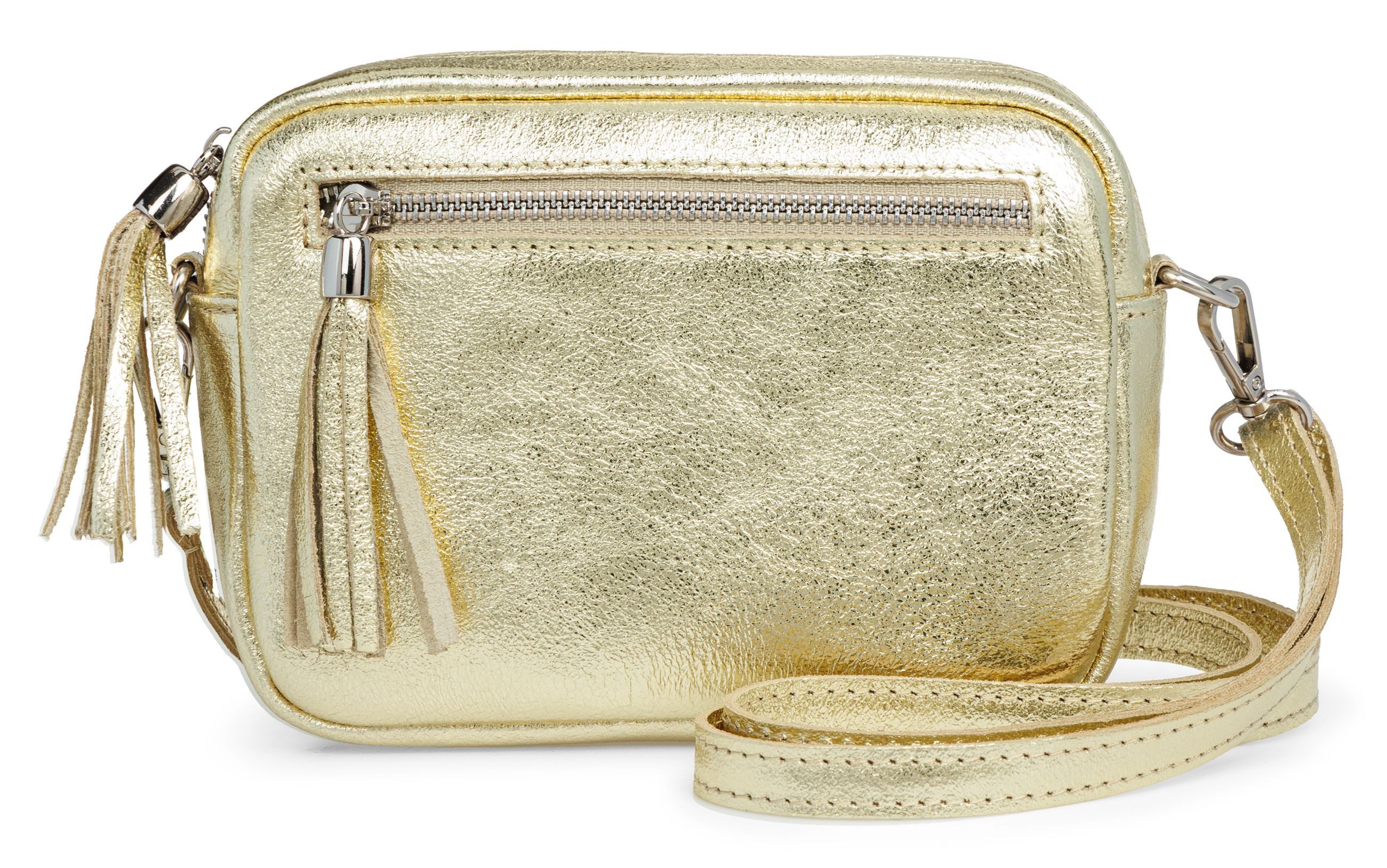 Umhängetasche Kleine Damen Crossbody Bag Leder Tasche - CLASSIC LINE - Modell No.818