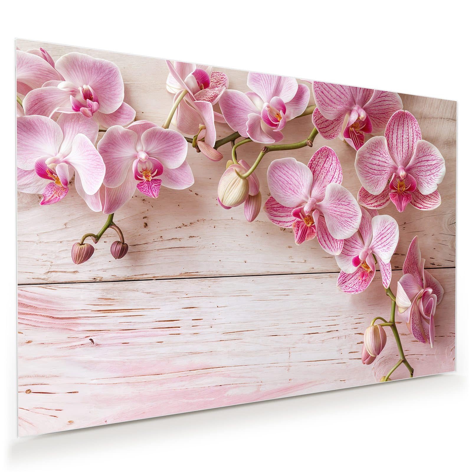 Primedeco Glasbild Wandbild Orchideen_tabletop mit Aufhängung, günstig online kaufen