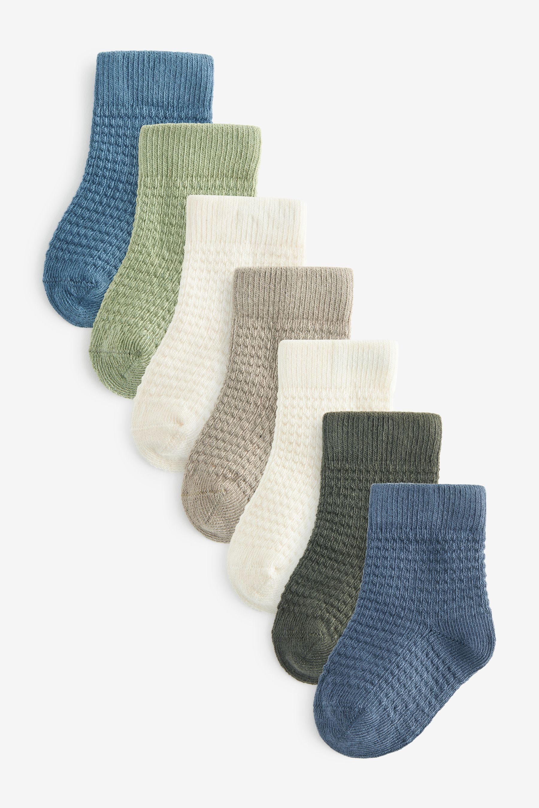 Next Kurzsocken Gerippte Socken im 7er-Set günstig online kaufen