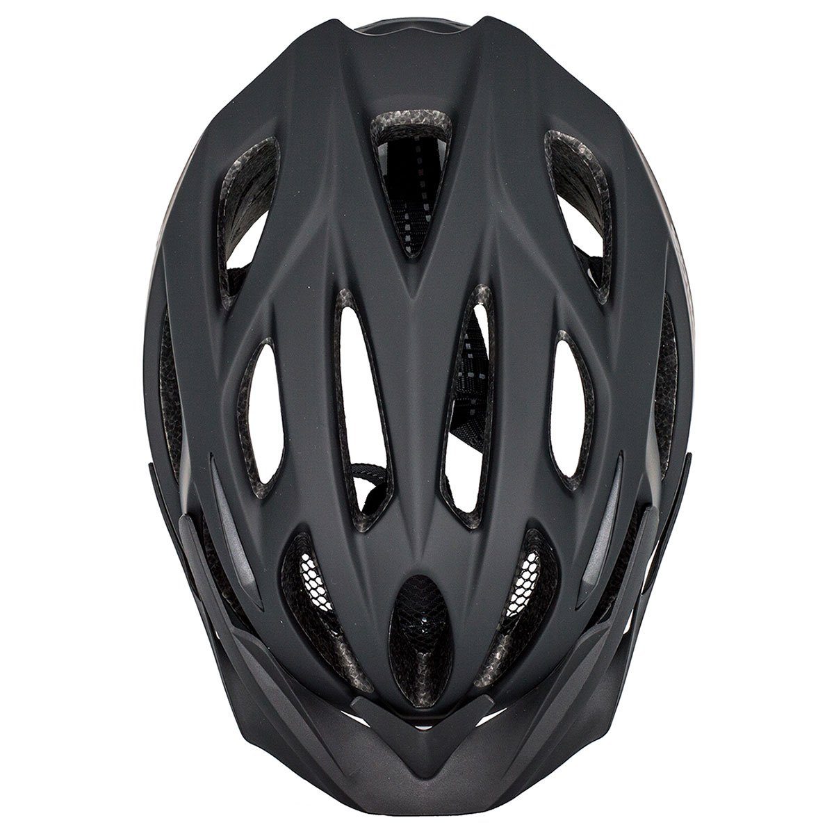 Airtracks Fahrradhelm Fahrradhelm Savage S/M (53-58cm), L/XL (58-63cm) (KJ-201 für Herren und Damen - EPS Körper), + IN MOULD / Neon Weiß Schwarz Matt – Bild 3 von 5