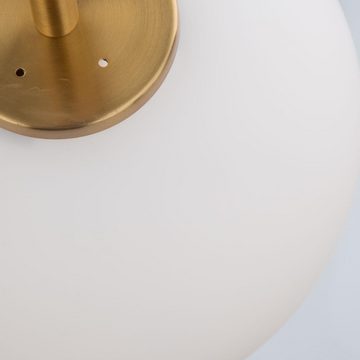 Nova Luce Hängeleuchte Pendelleuchte Lato in Weiß und Gold E27 270mm, keine Angabe, Leuchtmittel enthalten: Nein, warmweiss, Hängeleuchte, Pendellampe, Pendelleuchte