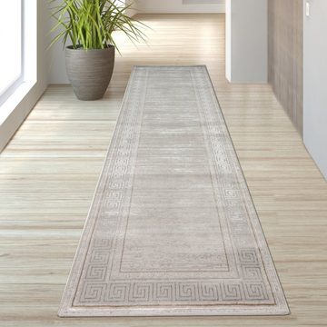 Teppich Teppich dezentes Muster grau, TeppichHome24, rechteckig, Höhe: 10 mm