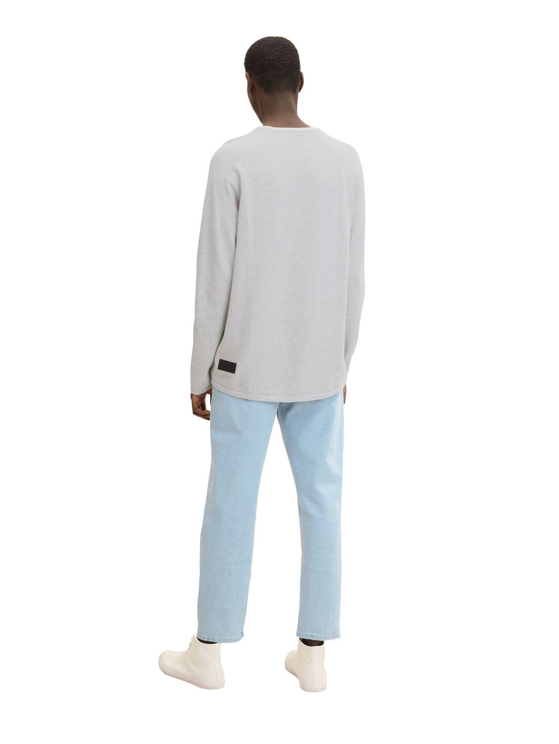 TOM TAILOR Denim Strickpullover BASIC aus Baumwolle