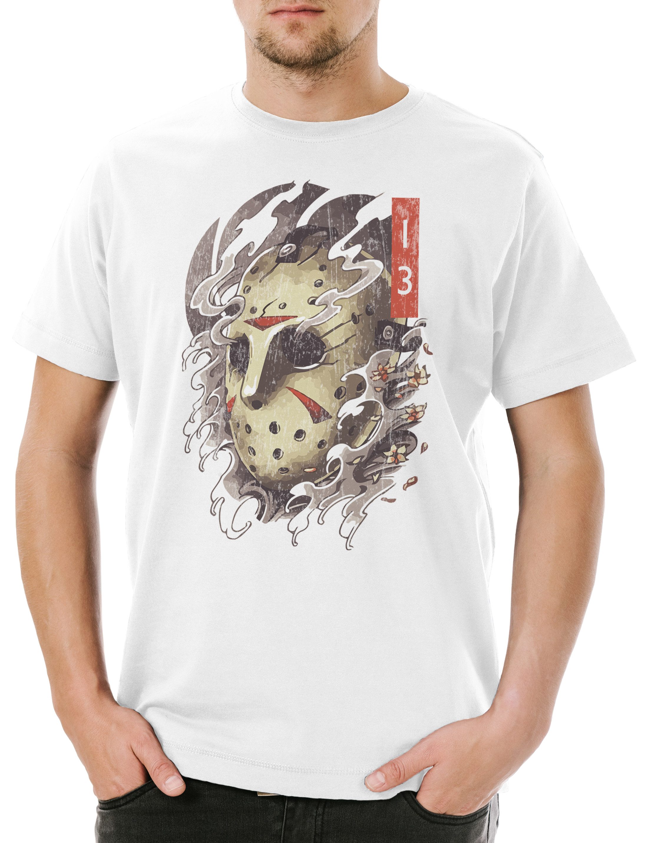 Print-Shirt The 13th Portrait Herren T-Shirt Jason Halloween Horror Friday