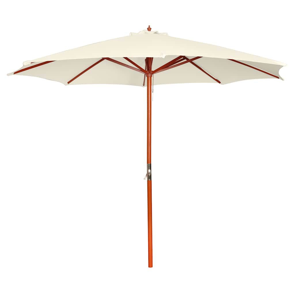 vidaXL Sonnenschirm Sonnenschirm 300x258 cm Sandweiß