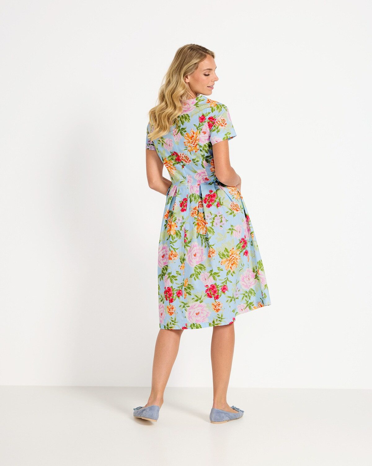 Reitmayer Trachtenkleid Geblümtes Halbarm-Kleid – Bild 5 von 5