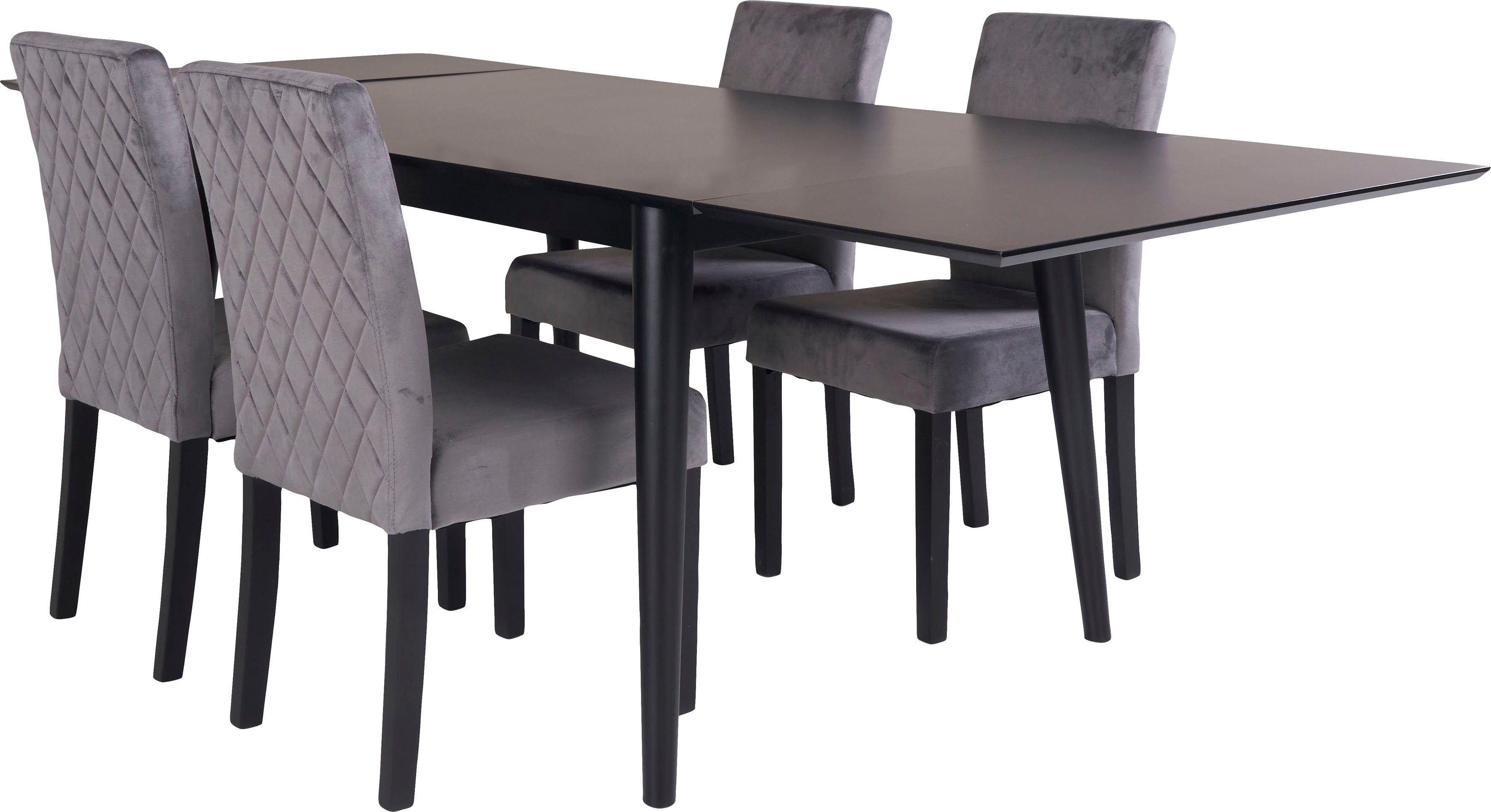 Essgruppe Tisch (Set, Odense, Homexperts 5-tlg), mit ausziehbarem