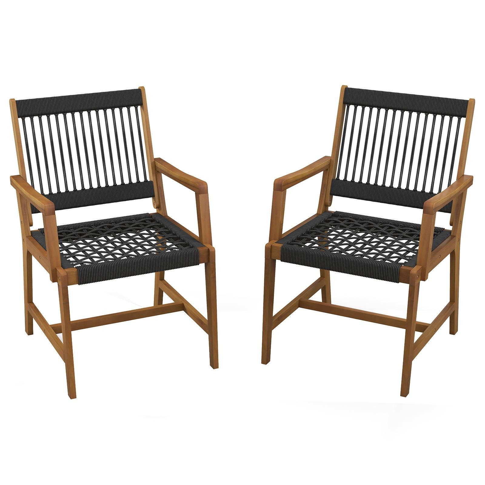 KOMFOTTEU Gartenstuhl Bistrostuhl (2er Set), aus günstig online kaufen