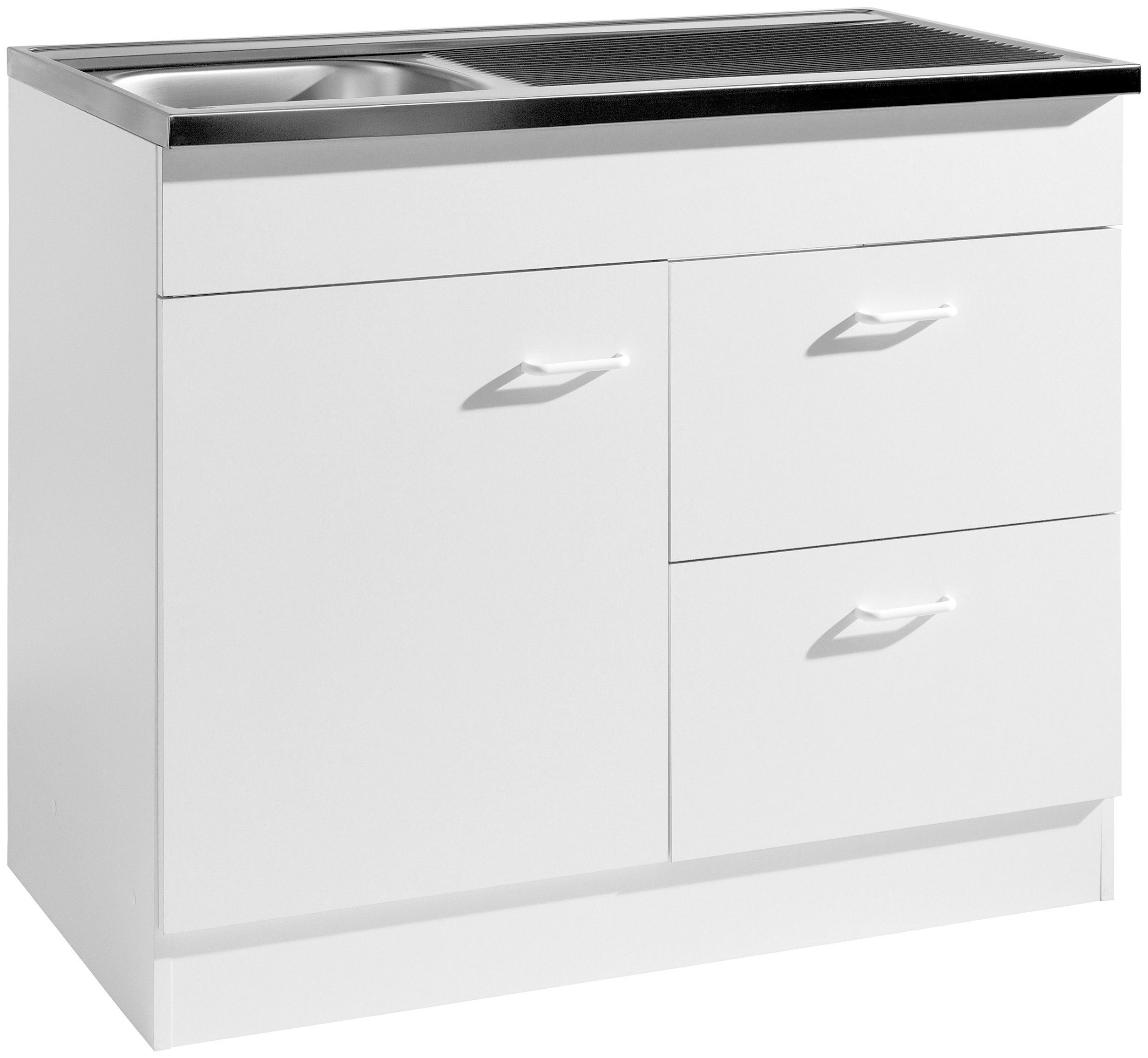 KOCHSTATION Spülenschrank KS-Elster Breite 100 cm