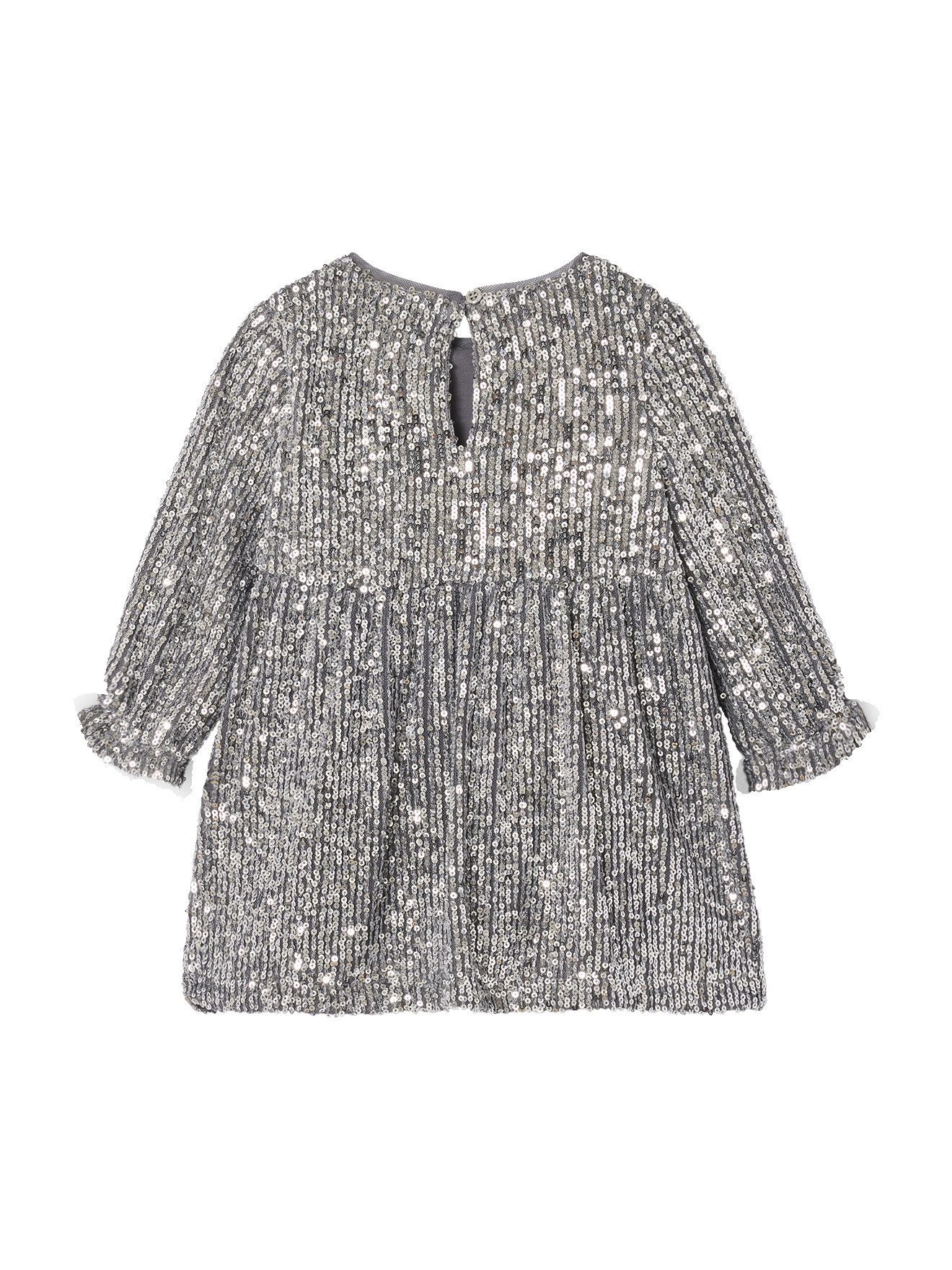 vertbaudet Minikleid Festliches Baby Kleid mit Pailletten