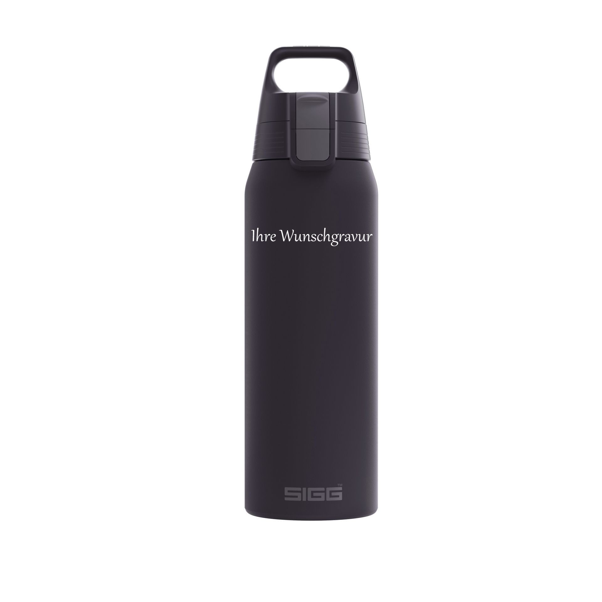 Sigg Thermoflasche, Shield Therm One 0,75 L, nocturne, mit persönlicher Wunschgravur