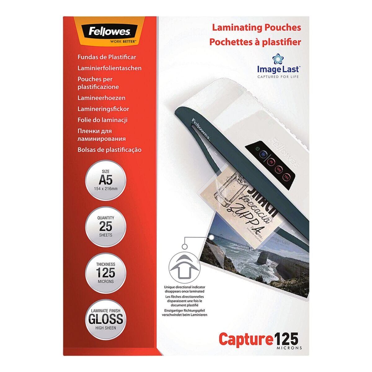 FELLOWES Laminierfolie ImageLast, A5 125 mic glänzend