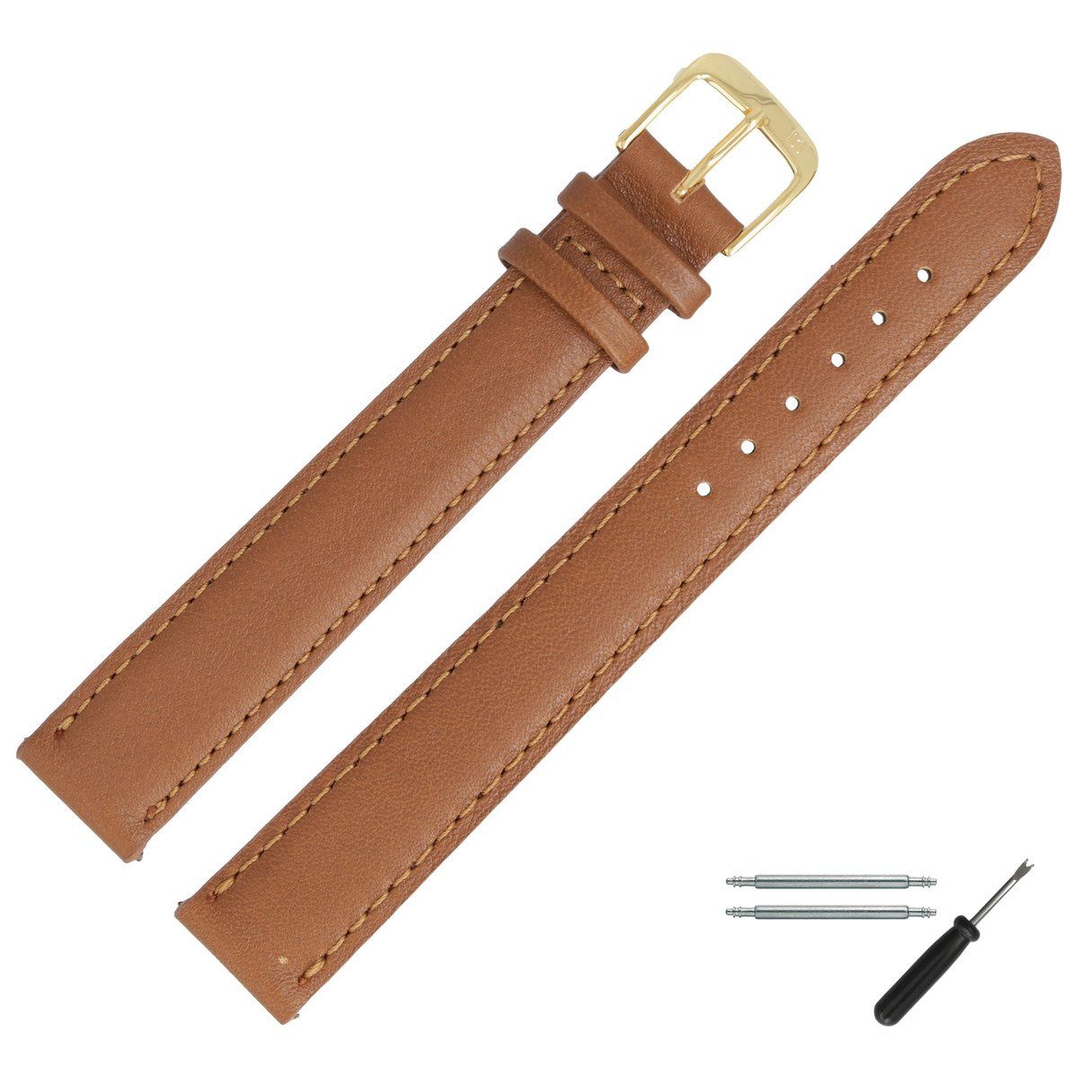 MARBURGER Uhrenarmband 20mm Leder XXL Extra Lang günstig online kaufen