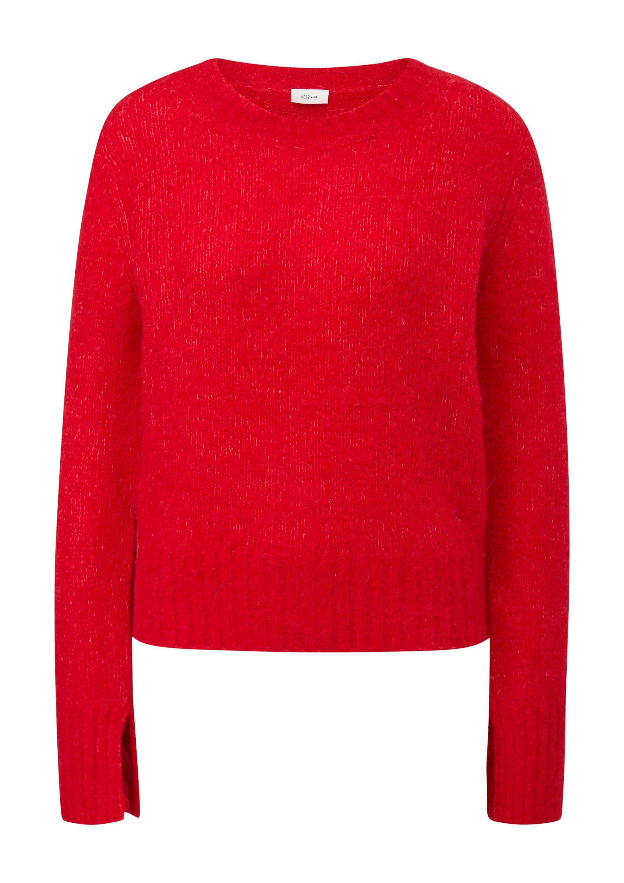 s.Oliver Longpullover Strickpullover Strickpullover aus Wollmix günstig online kaufen