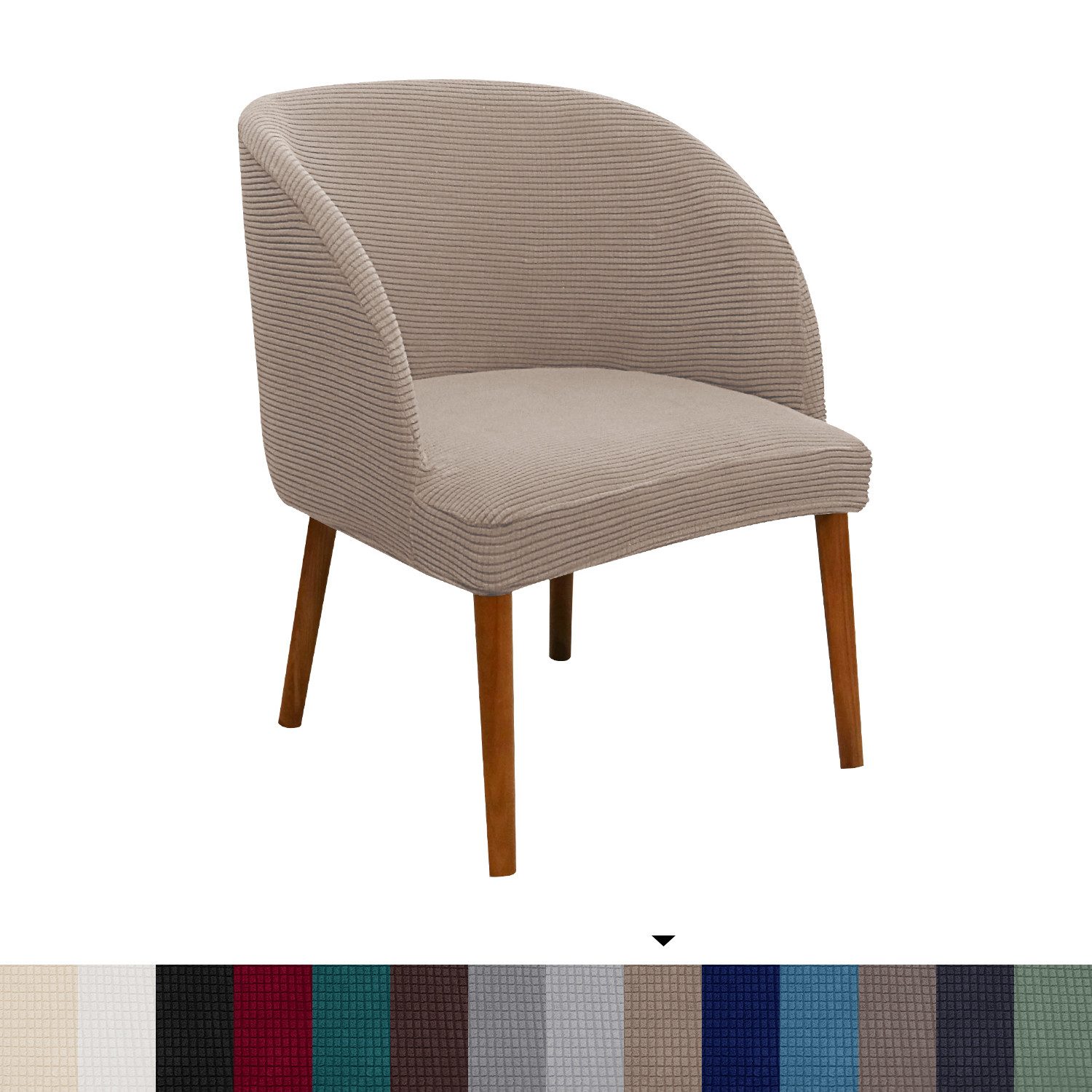 BYSURE Stuhlbezug, Halbrunder Esszimmerstuhlbezug Gebogener Stuhlbezug günstig online kaufen