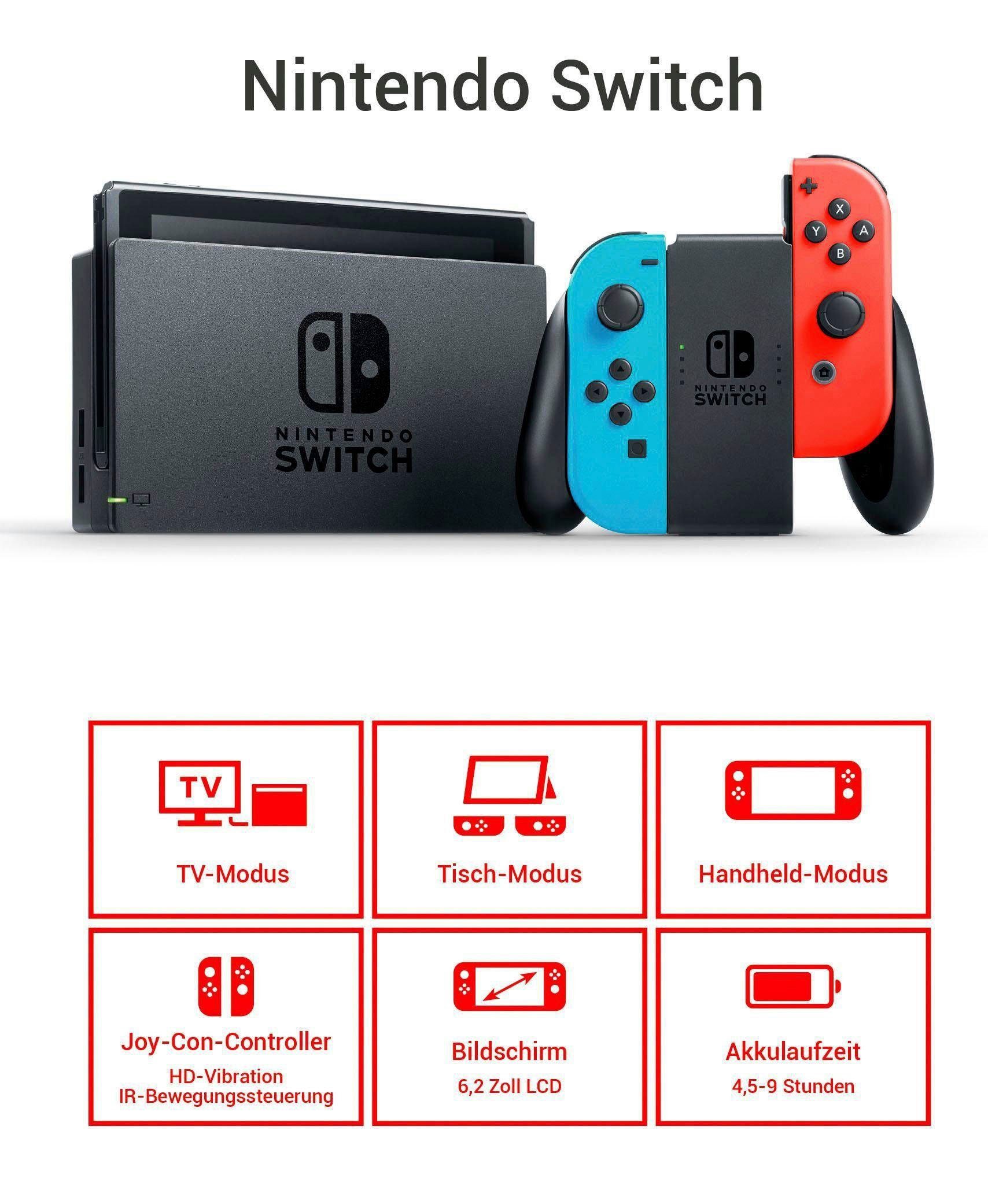 8 Nintendo Switch, Kart inkl. Deluxe Mario