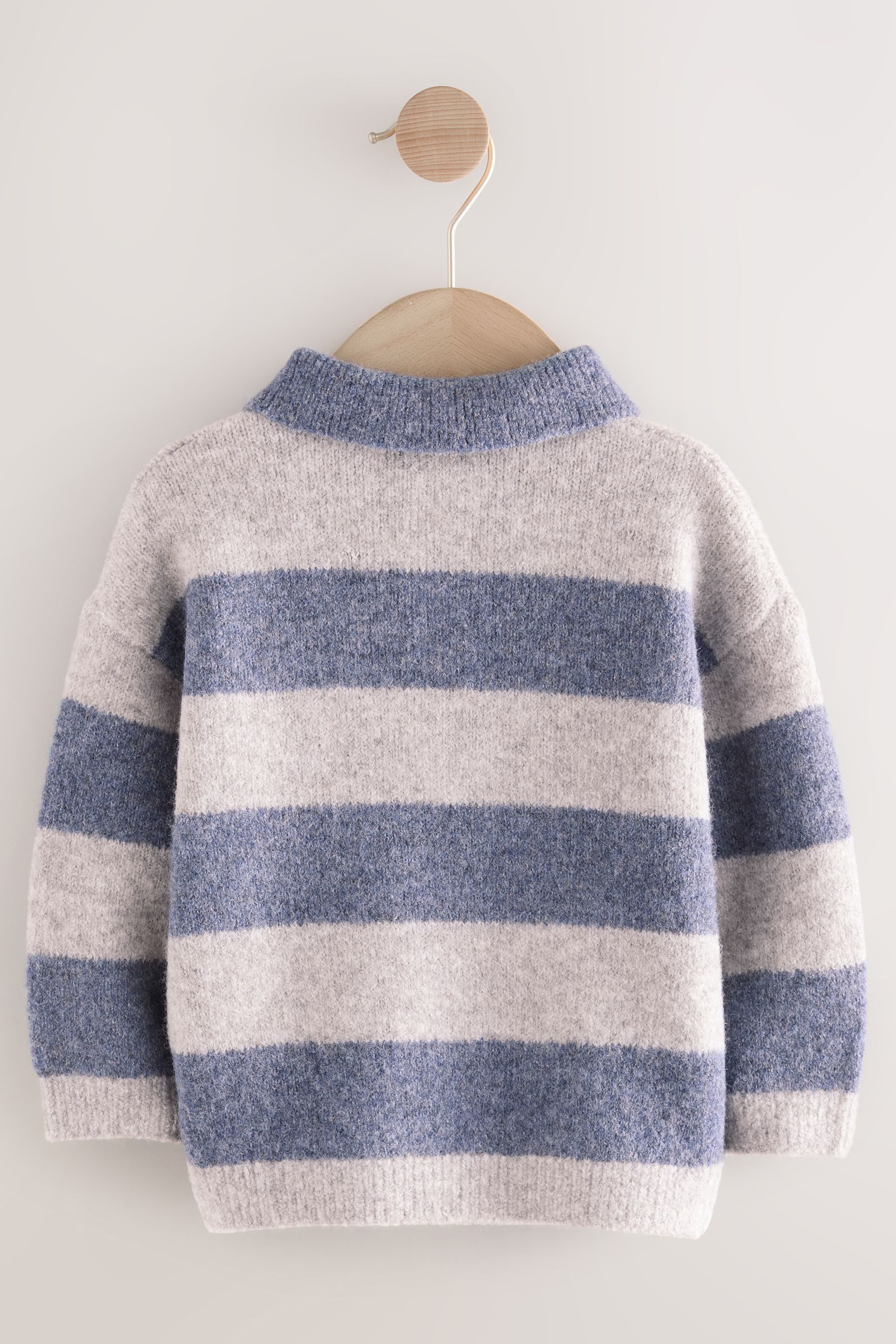 Next Polokragenpullover Gestreiftes Rugby-Polohemd aus Strick günstig online kaufen