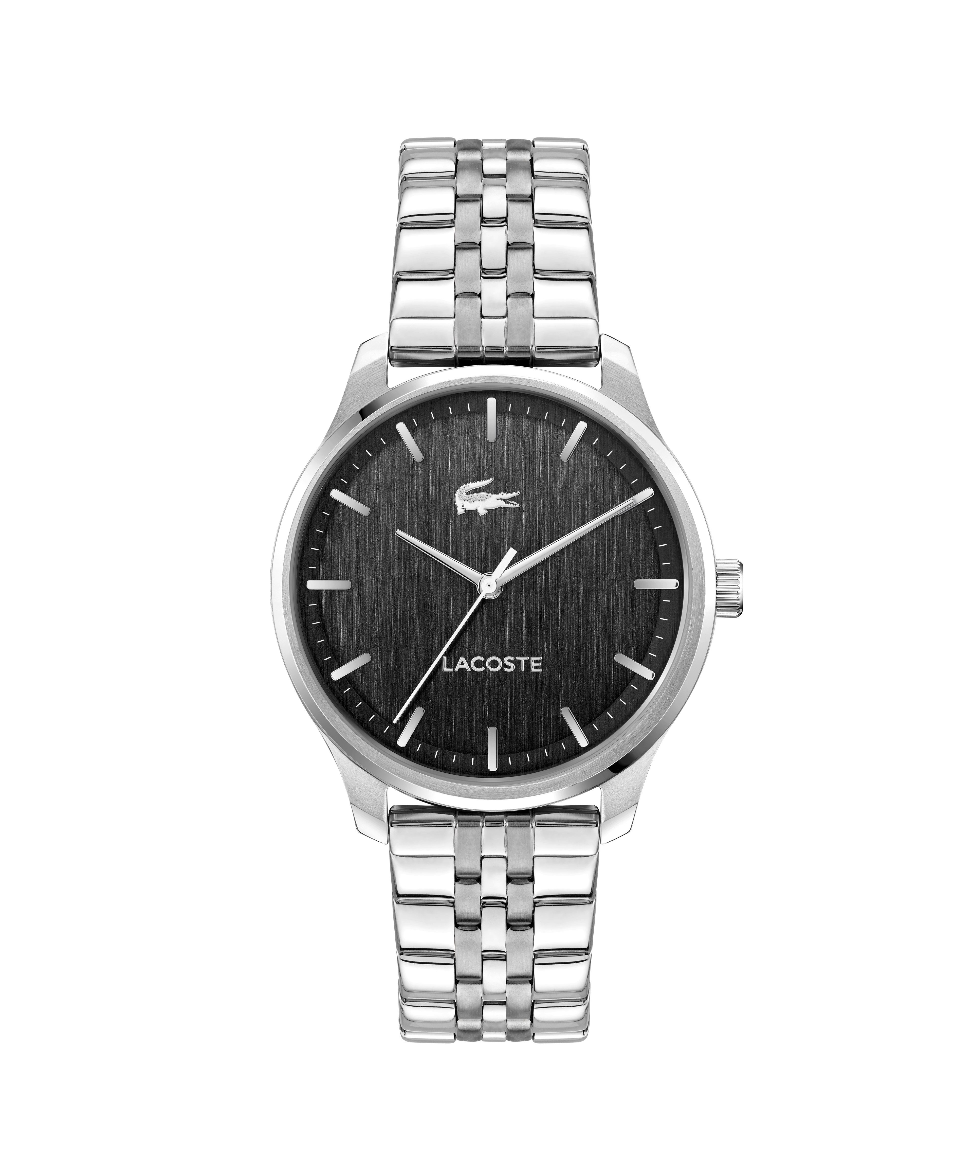 Lacoste Quarzuhr Lisbon 2011509, Armbanduhr, Herrenuhr, Edelstahlarmband, analog
