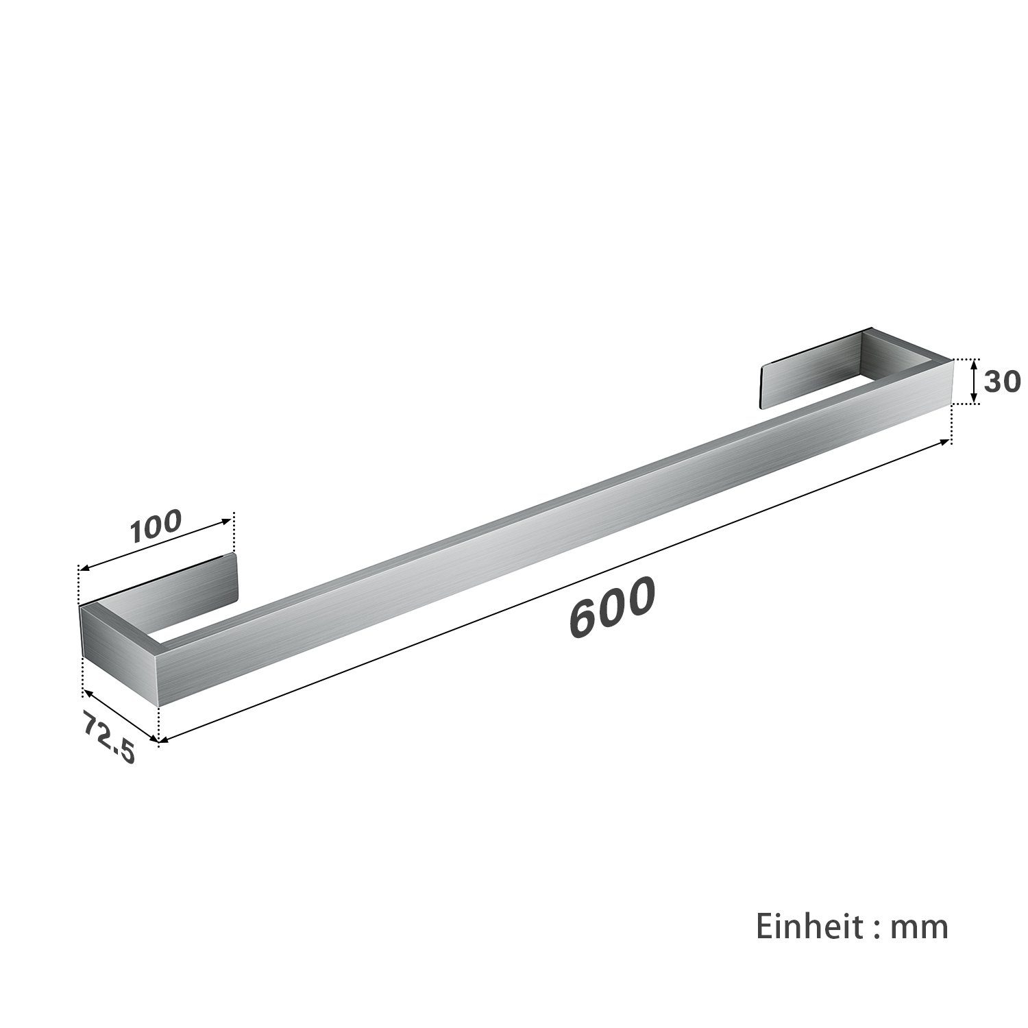 SONNI Handtuchhalter Edelstahl Handtuchhalter Schwarz/silber Ohne bohren Ha günstig online kaufen