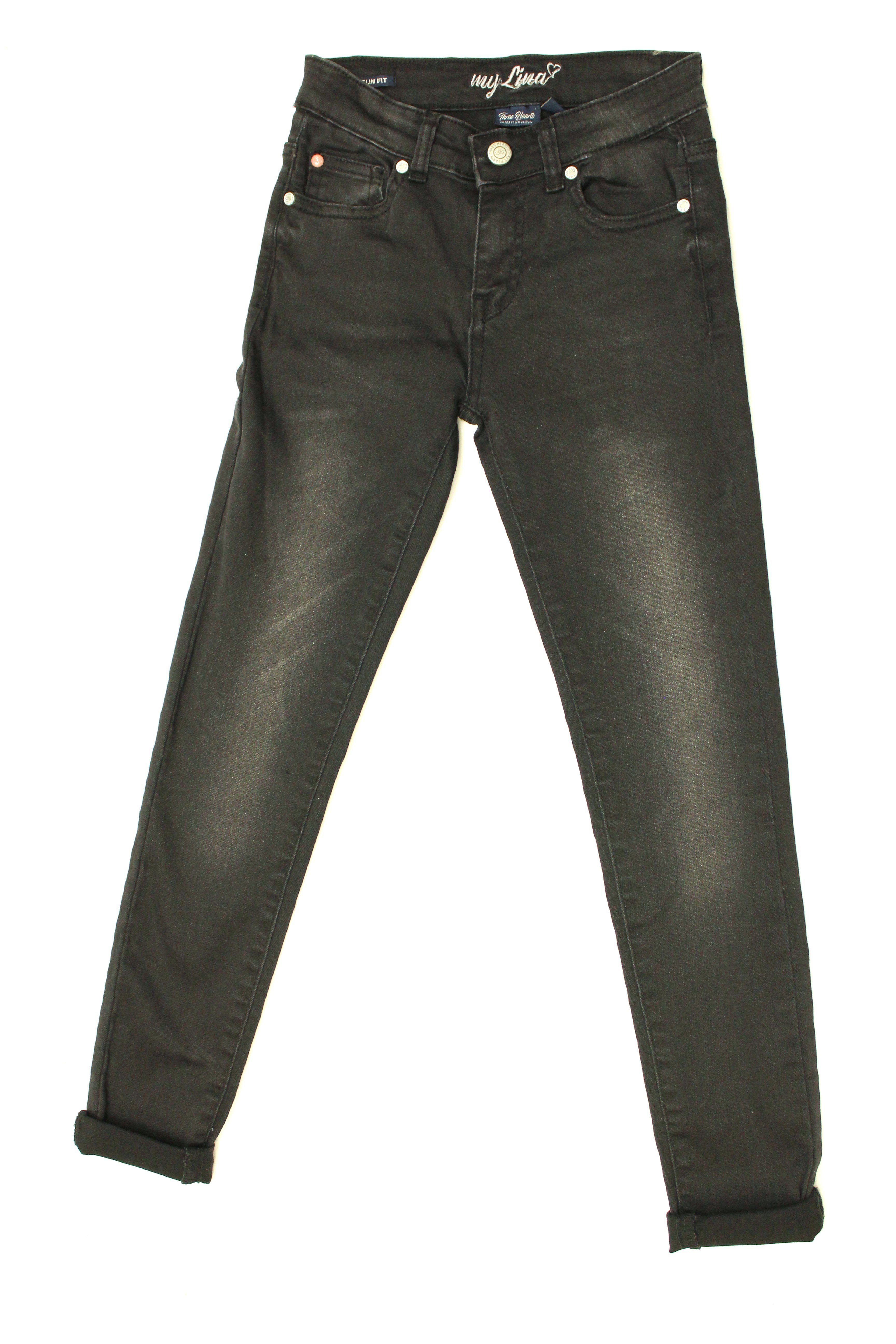 THREE OAKS 5-Pocket-Jeans Mädchen, Slim Fit Five Pocket Jeans M330059 300 (1-tlg)