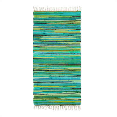 Teppich »Flickenteppich mehrfarbig«, relaxdays, Höhe 10 mm, Grün