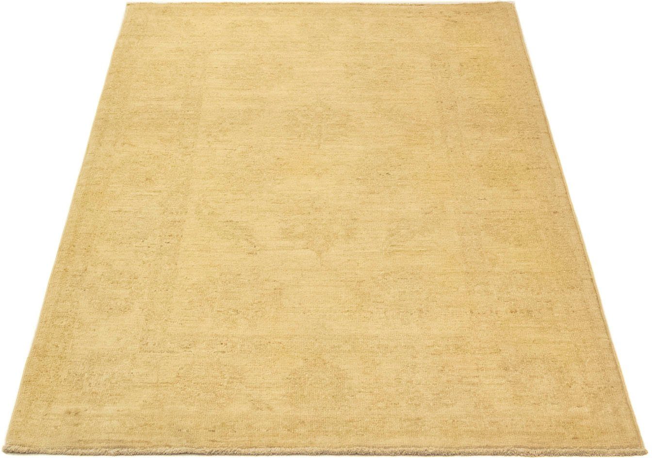 Wollteppich Farahan Teppich handgeknüpft beige, morgenland, rechteckig, Höhe: 7 mm