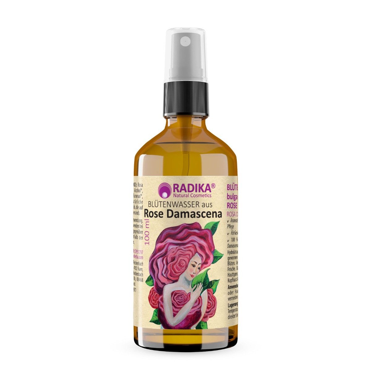 BIOHERBA R Pflege-Set Bioherba Blütenwasser aus bulgarischer Rose Damascena Hydrolat 100 ml, 1-tlg.