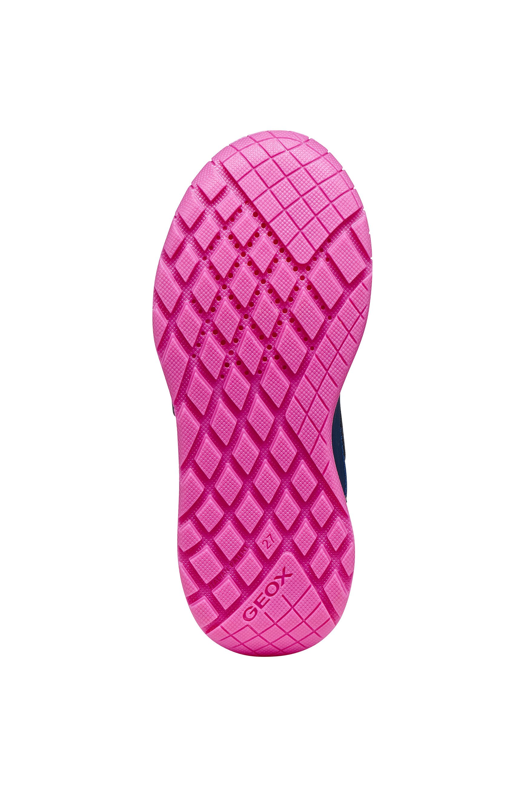Geox Sneaker Halbschuh mit Kontrastbesätzen, Größenschablone zum Download