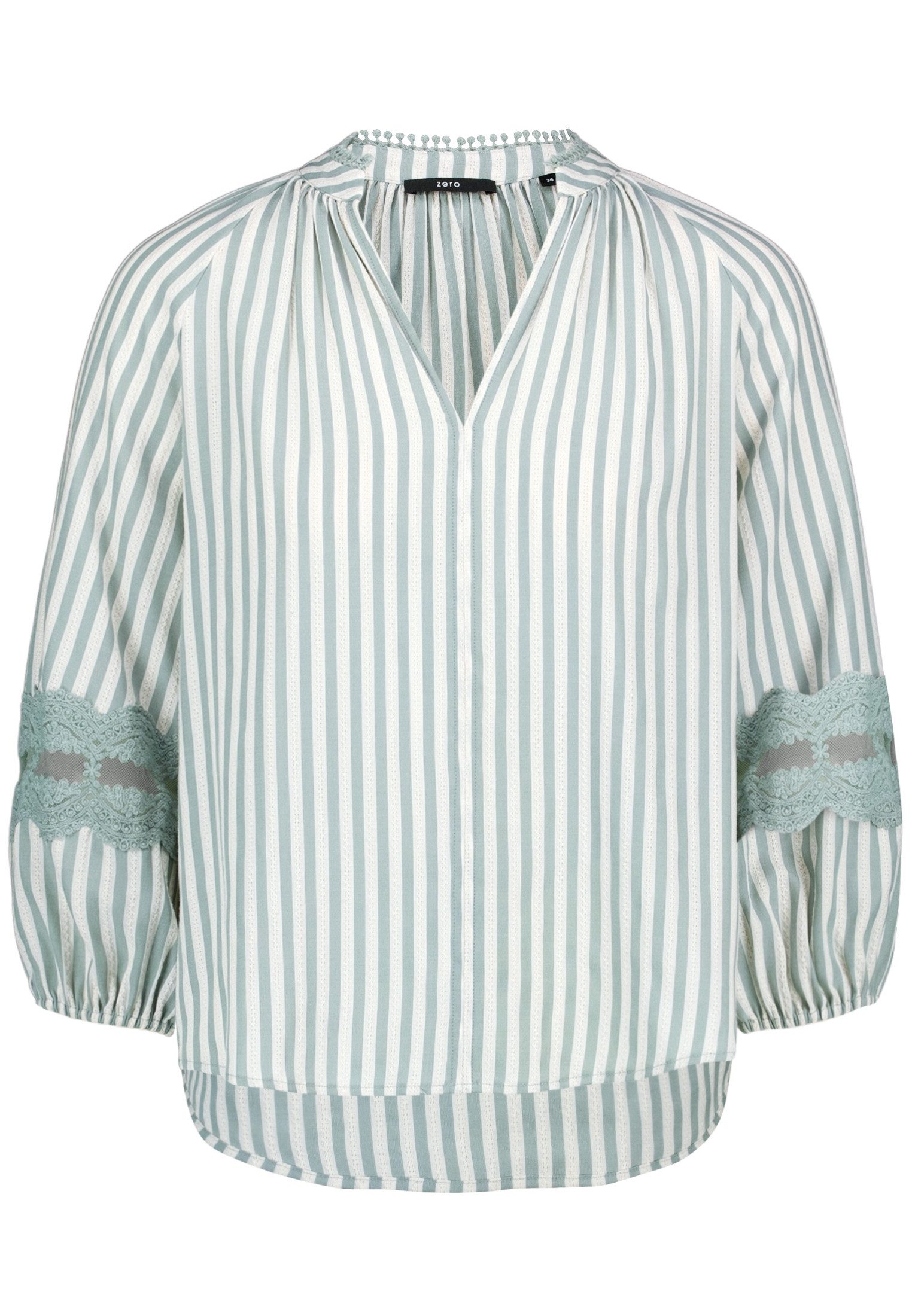 Zero Schlupfbluse Damen mit Streifen