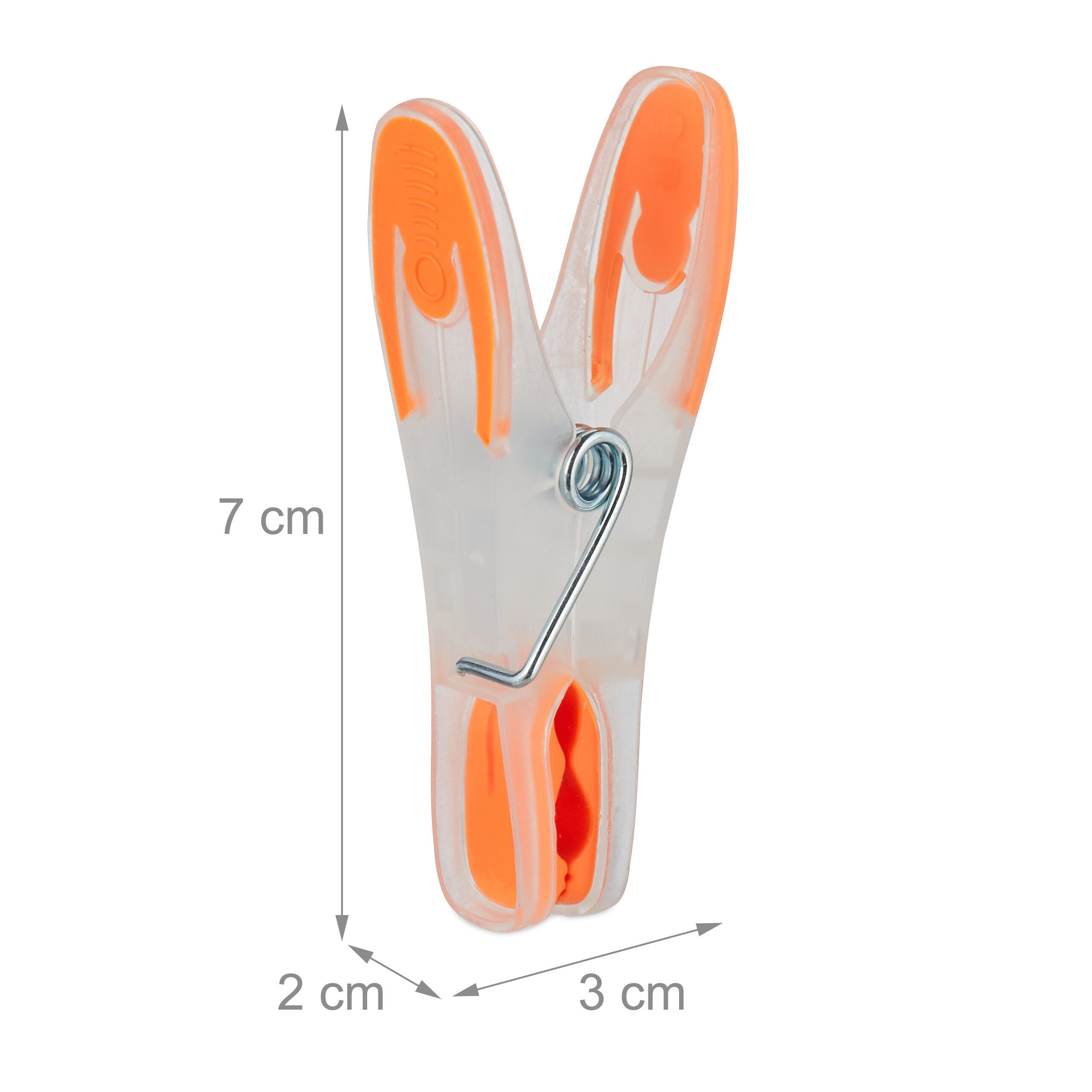 relaxdays Wäscheklammern Wäscheklammern Soft-Grip 75 Stück – Bild 4 von 5