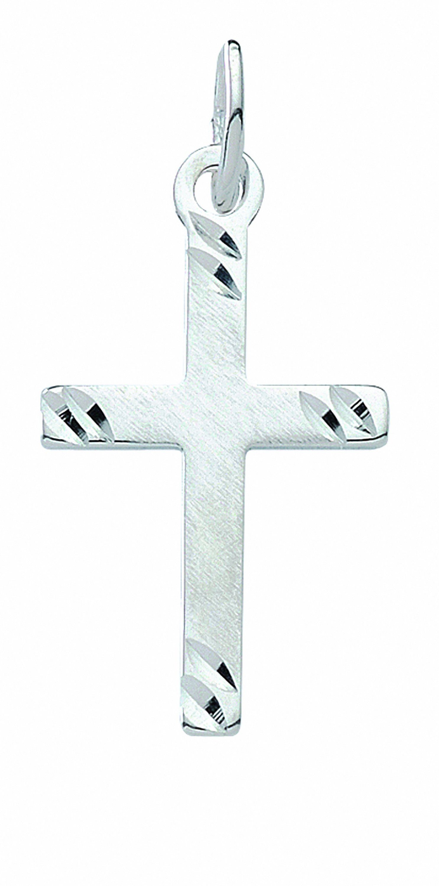 Adelia´s Kette mit Anhänger Halskette Kreuz 925 Silber Set mit Anhänger, Schmuckset 