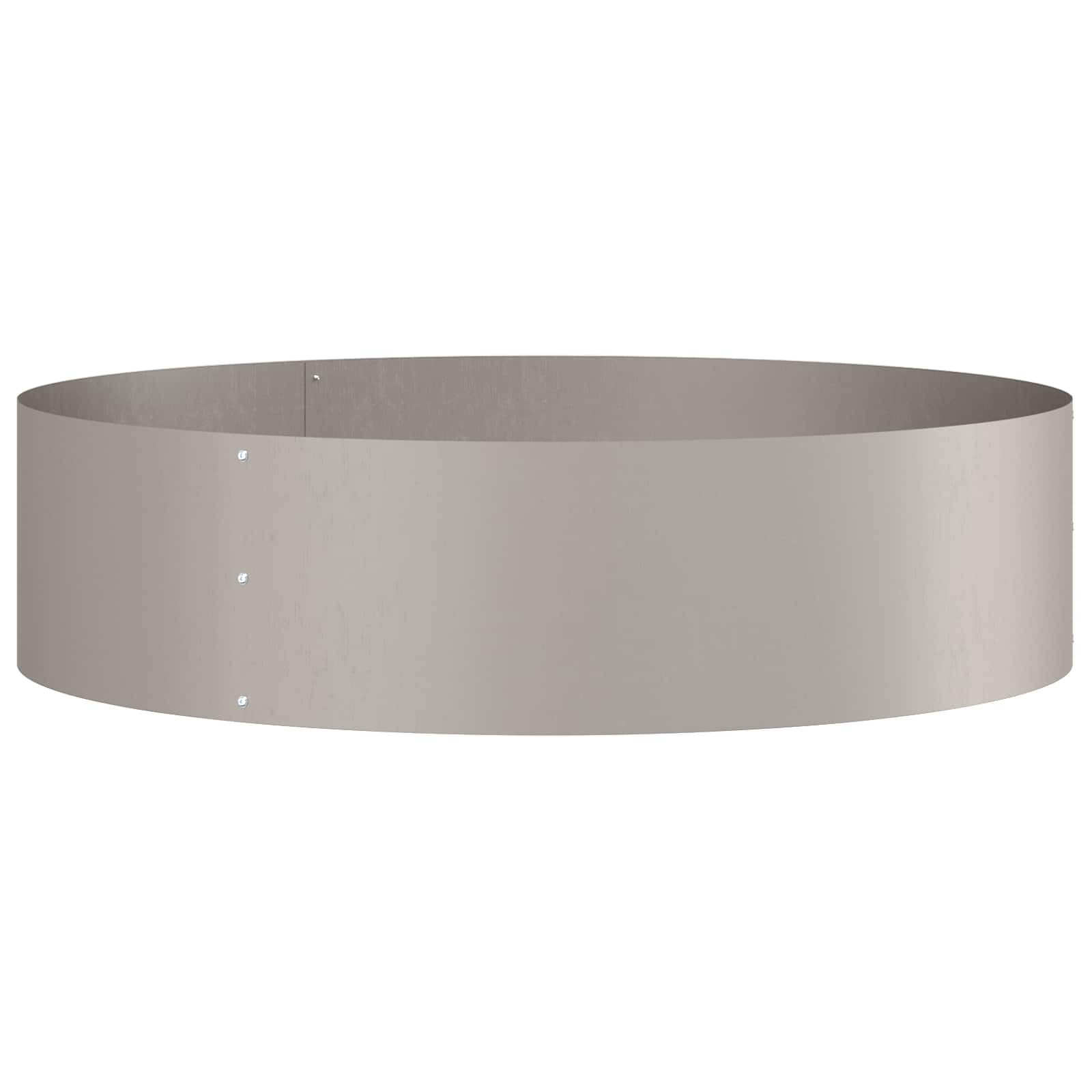 vidaXL Blumentopf Pflanzenring 5 Stk. Rostig 80 x 80 x 20 cm Wetterfeststahl (5 St) – Bild 5 von 5