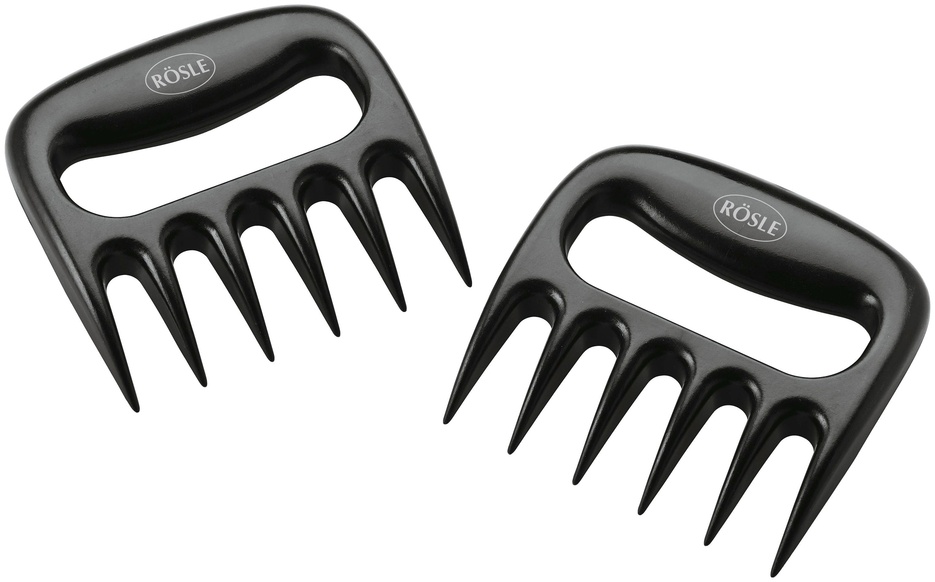 RÖSLE Fleischgabel Pulled-Pork, 25088, zum Zerteilen von gegartem Fleisch, 2-tlg., Polycarbonat