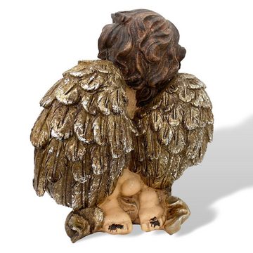 Aubaho Dekofigur Skulptur betender Engel Putte Putti Figur Kunststein 26cm Antik-Stil