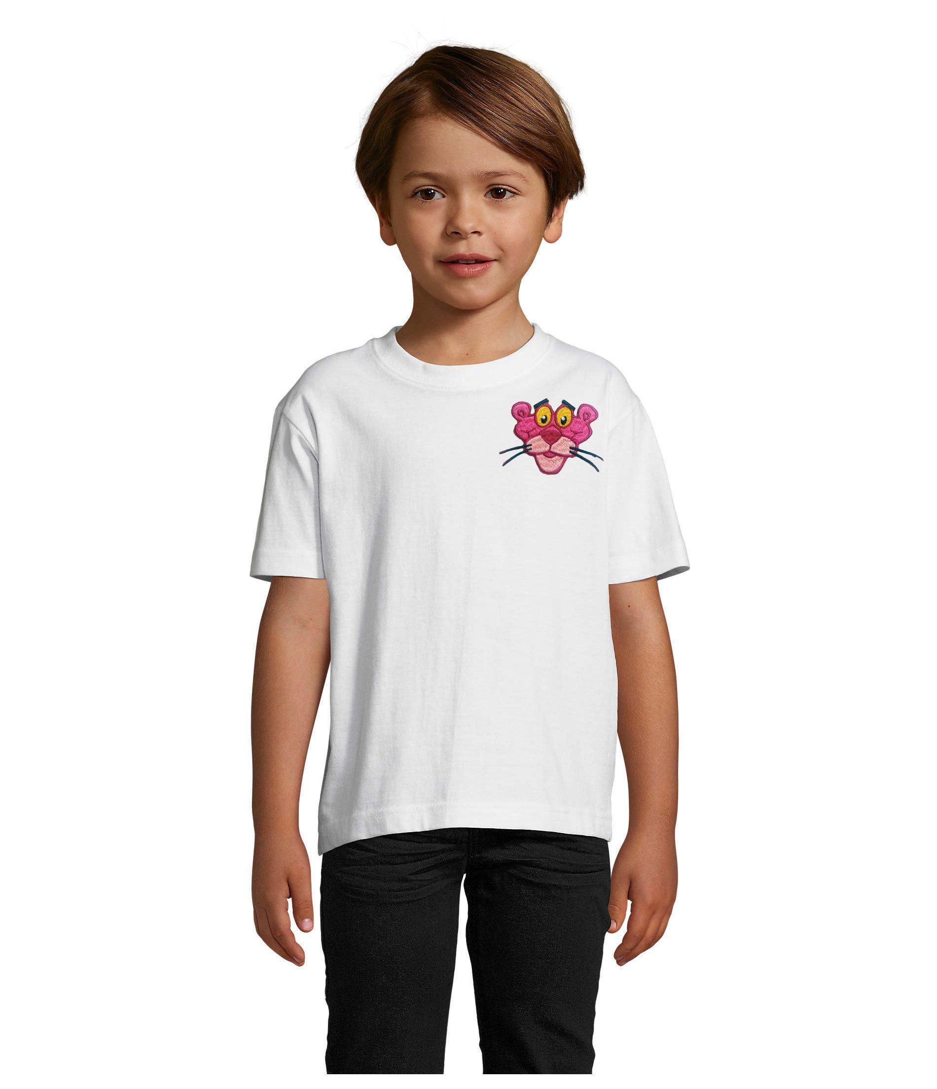 T-Shirt Freches Panther Cartoon Kinder T Shirt Rundhals Paulchen Panther