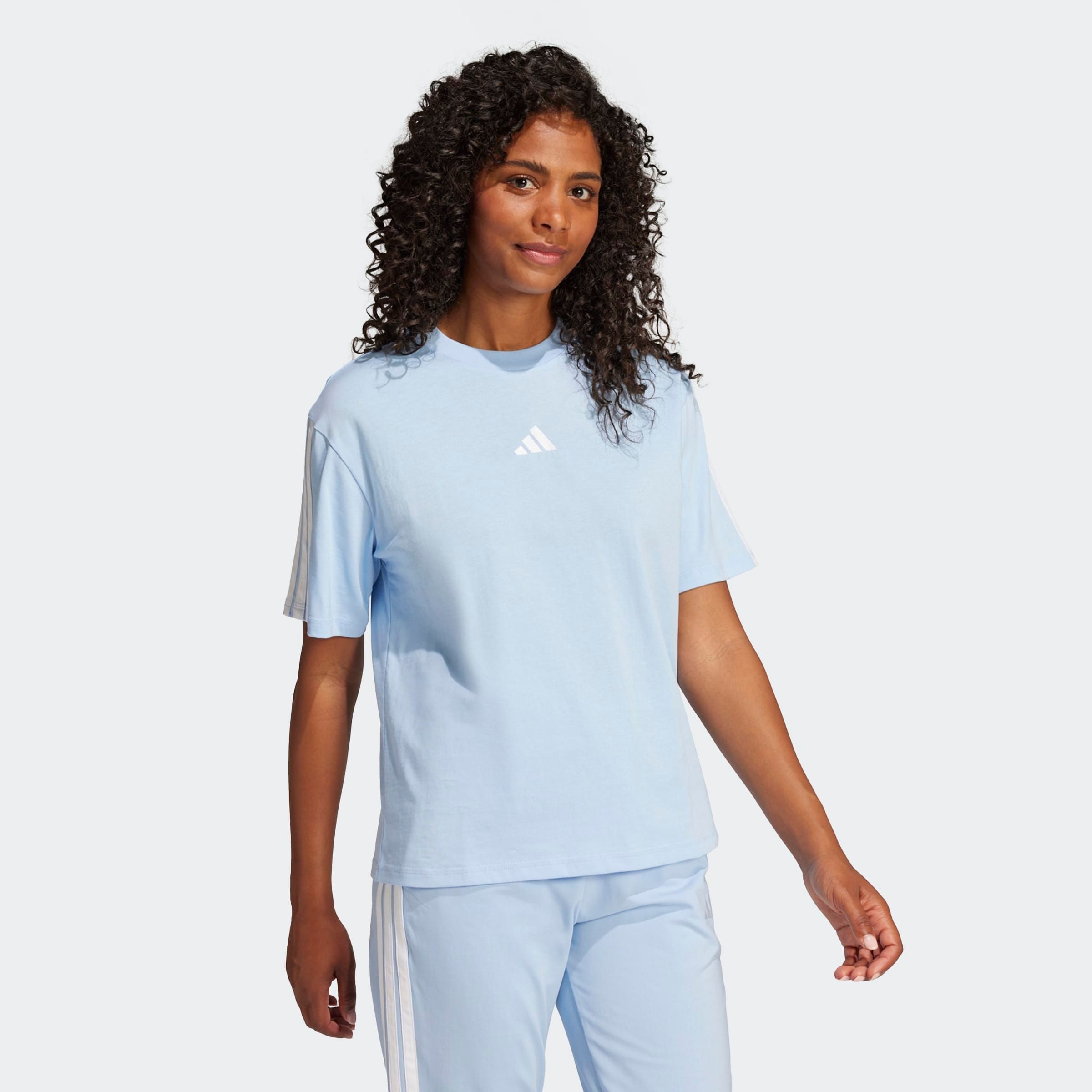 adidas Sportswear T-Shirt ESSENTIALS 3-STREIFEN BOYFRIEND lockere Passform, günstig online kaufen
