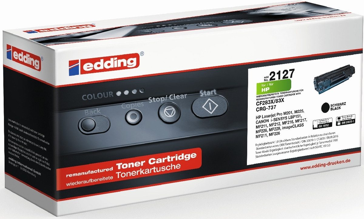 edding Tonerpatrone Tonerkartusche kompatibel mit HP CF283X black